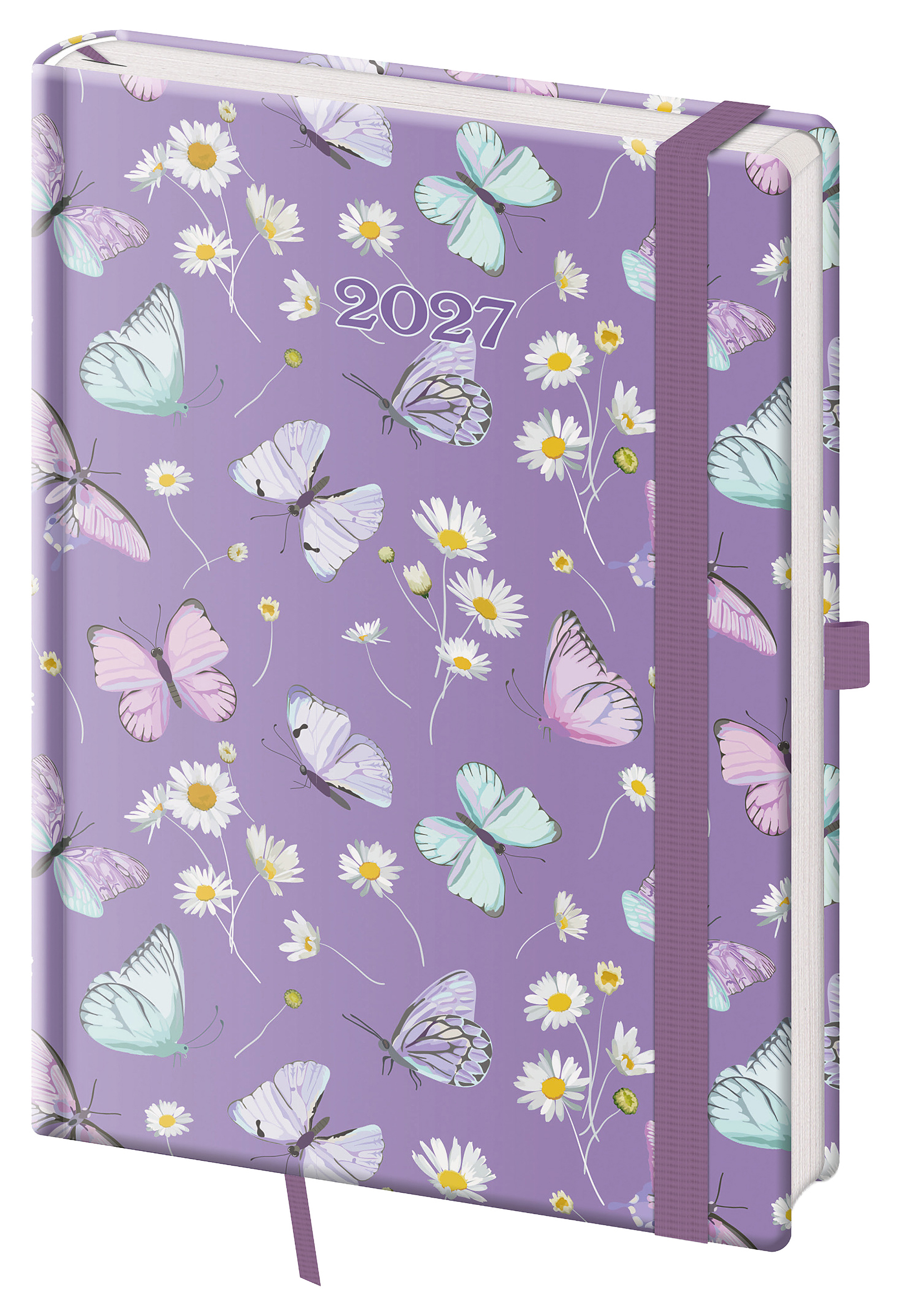 Týdenní diář Vario s gumičkou 2027, A5 - Delicate