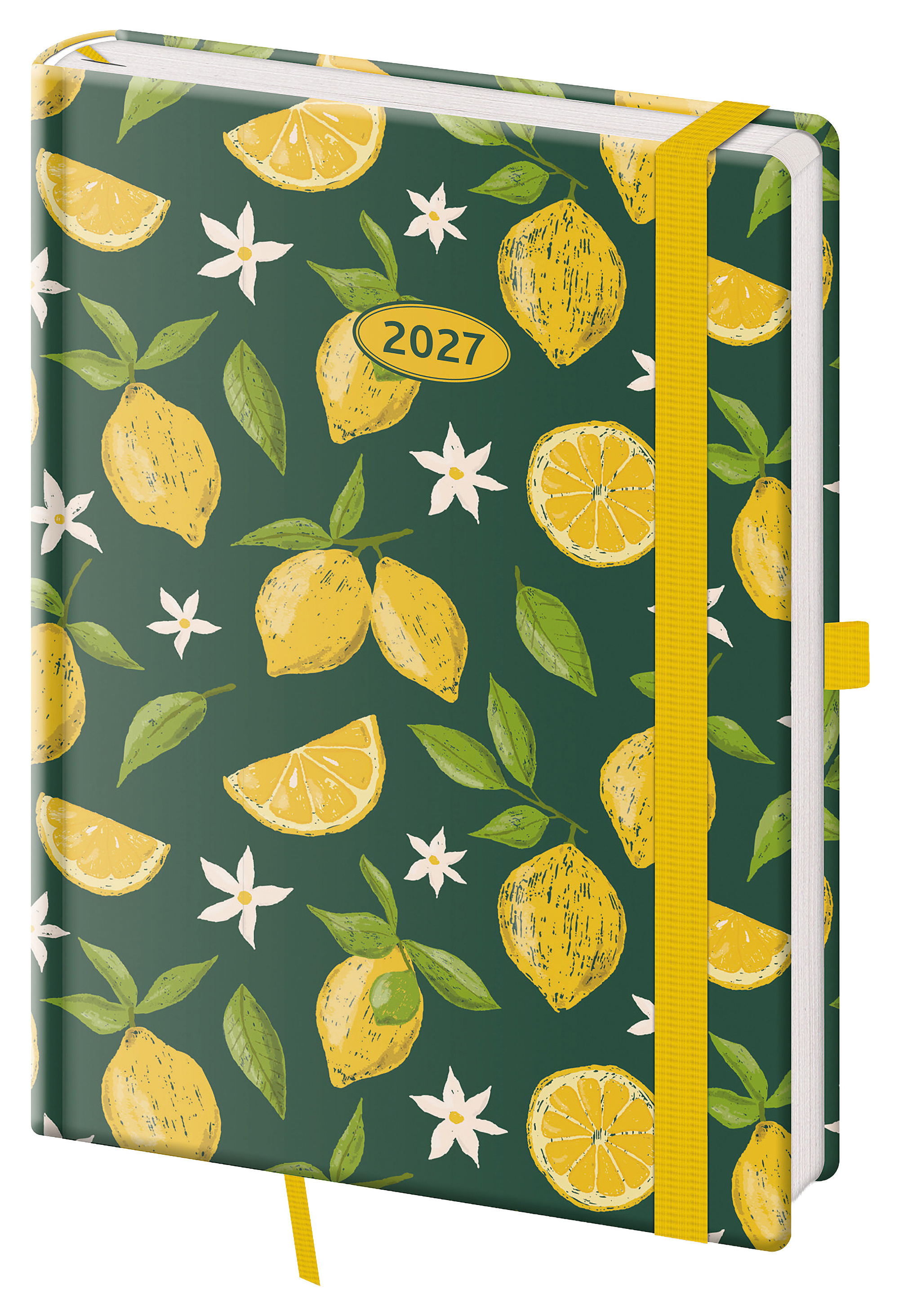 Týdenní diář Vario s gumičkou 2027, A5 - Lemons