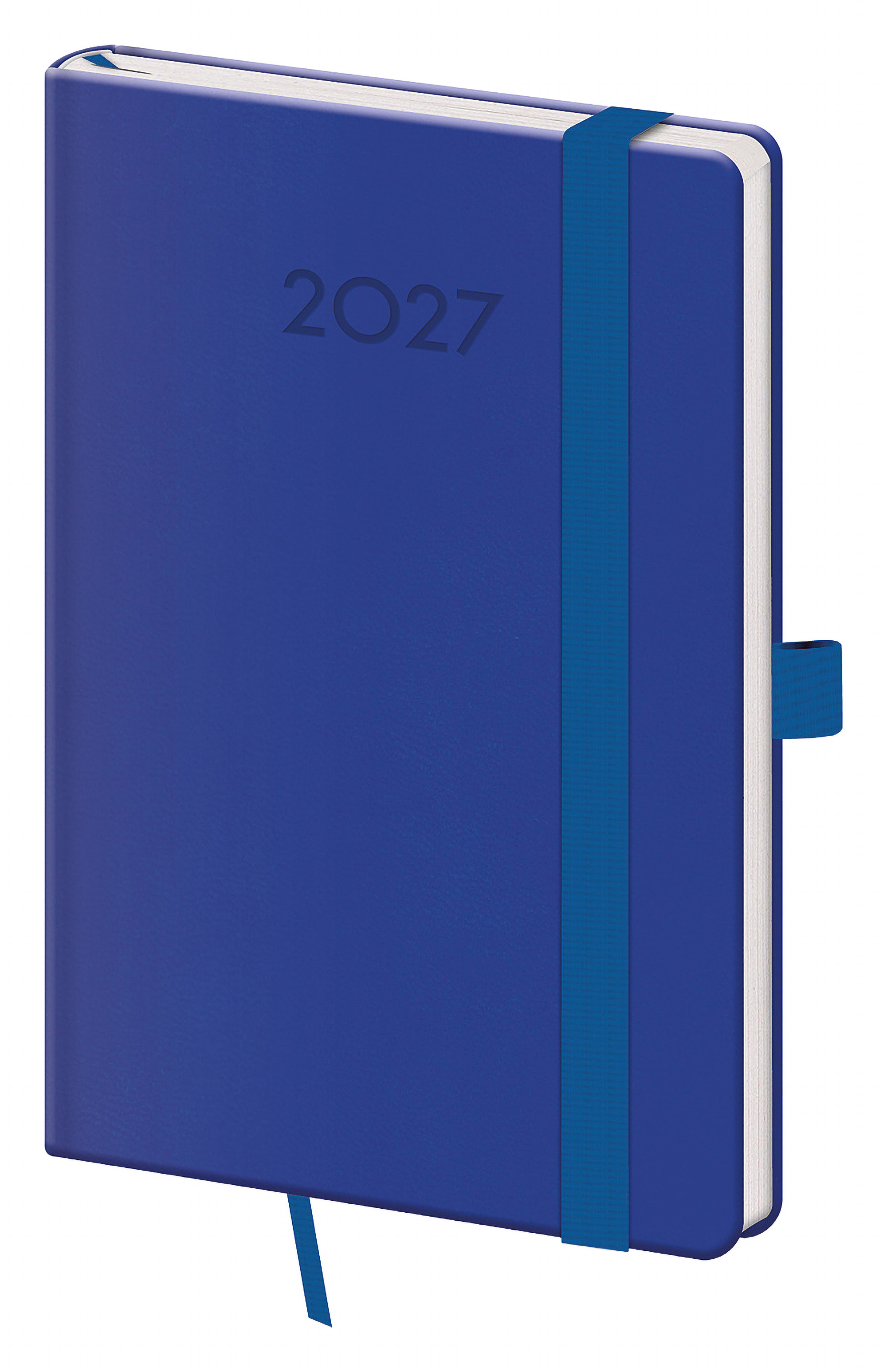 Kapesní diář Print Plus 2027, A6 - královská modrá