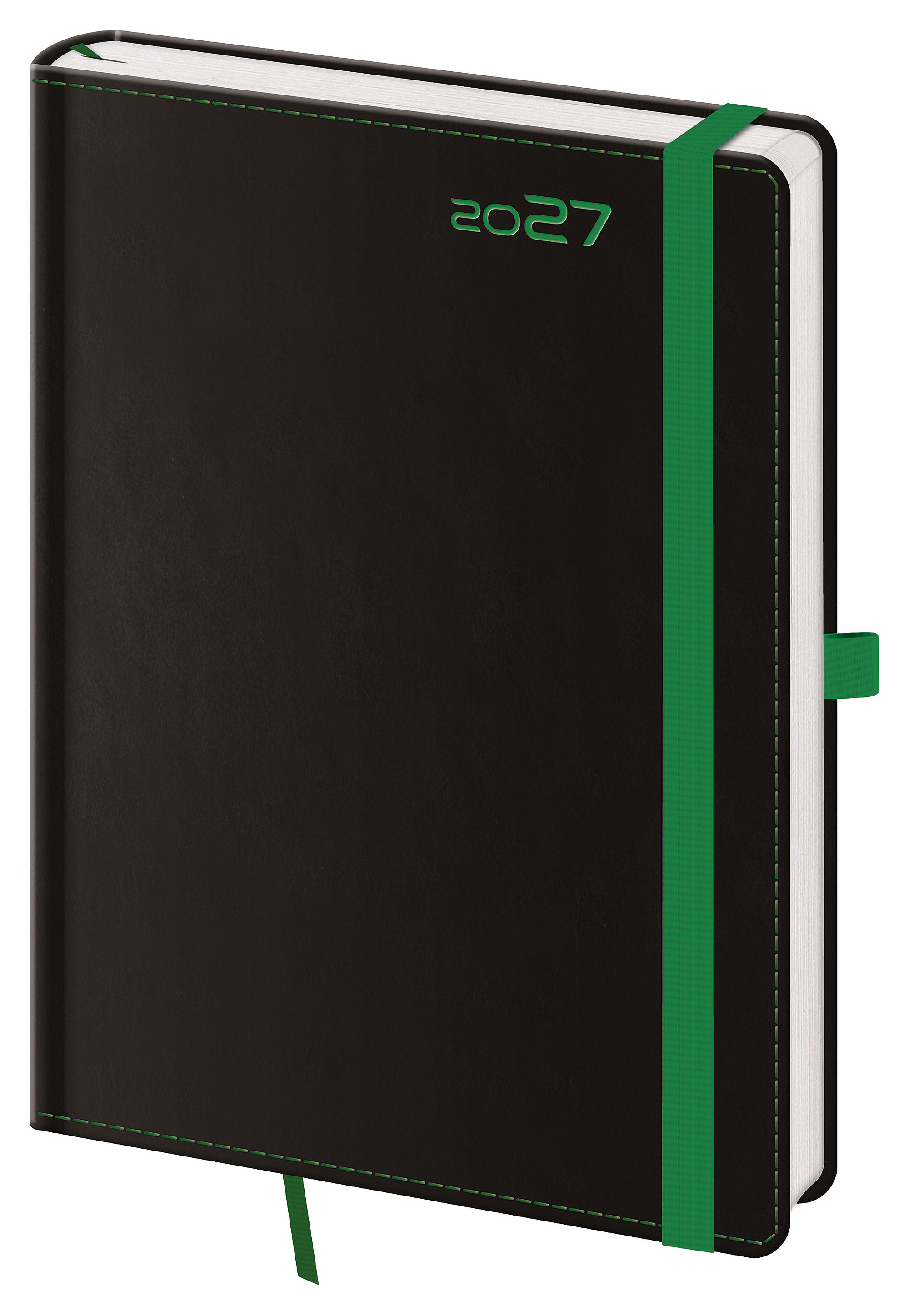 Týdenní diář Black Green 2027, A5 - Black Green