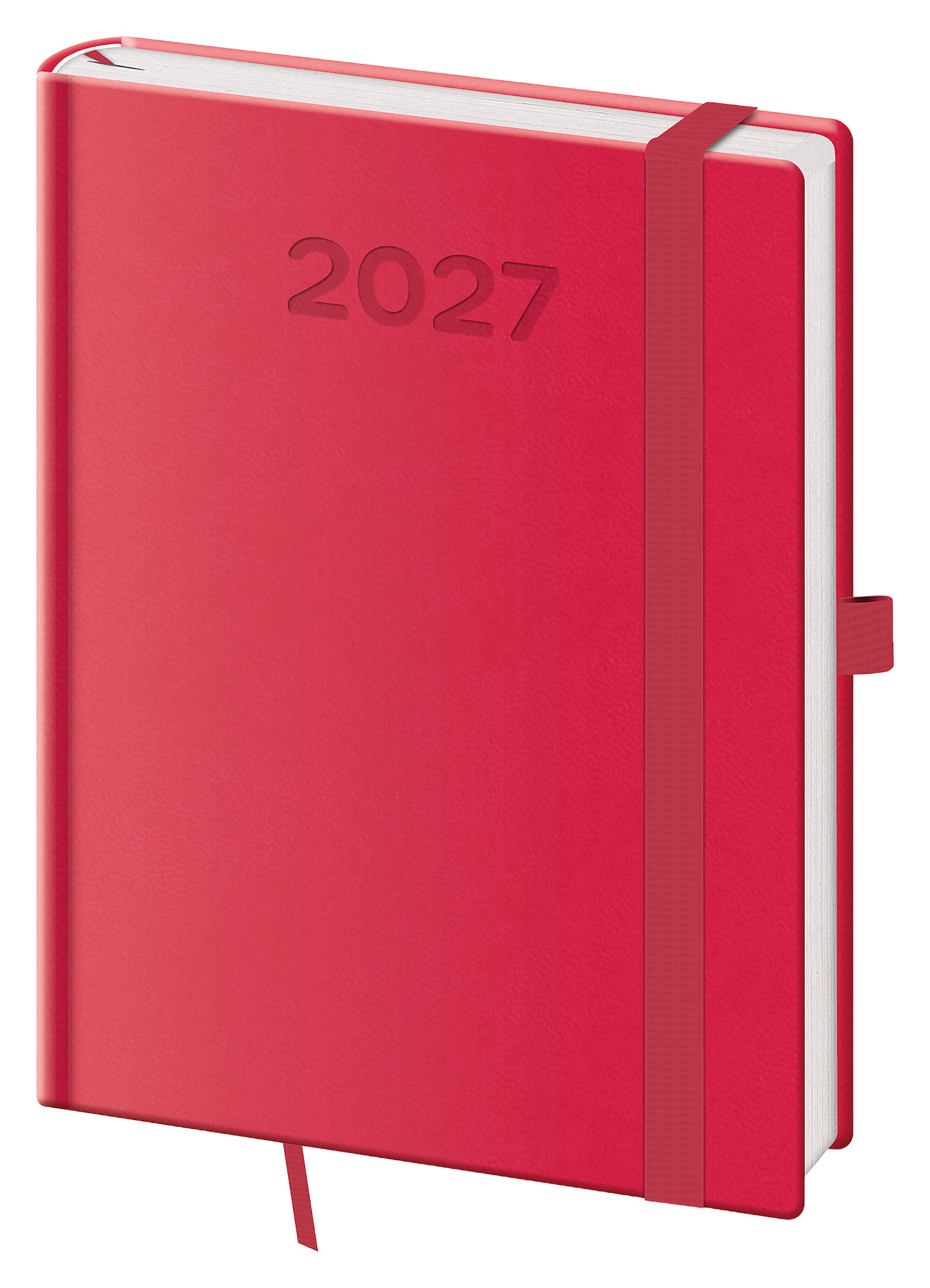Týdenní diář Print Pop 2027, B6 - malinová