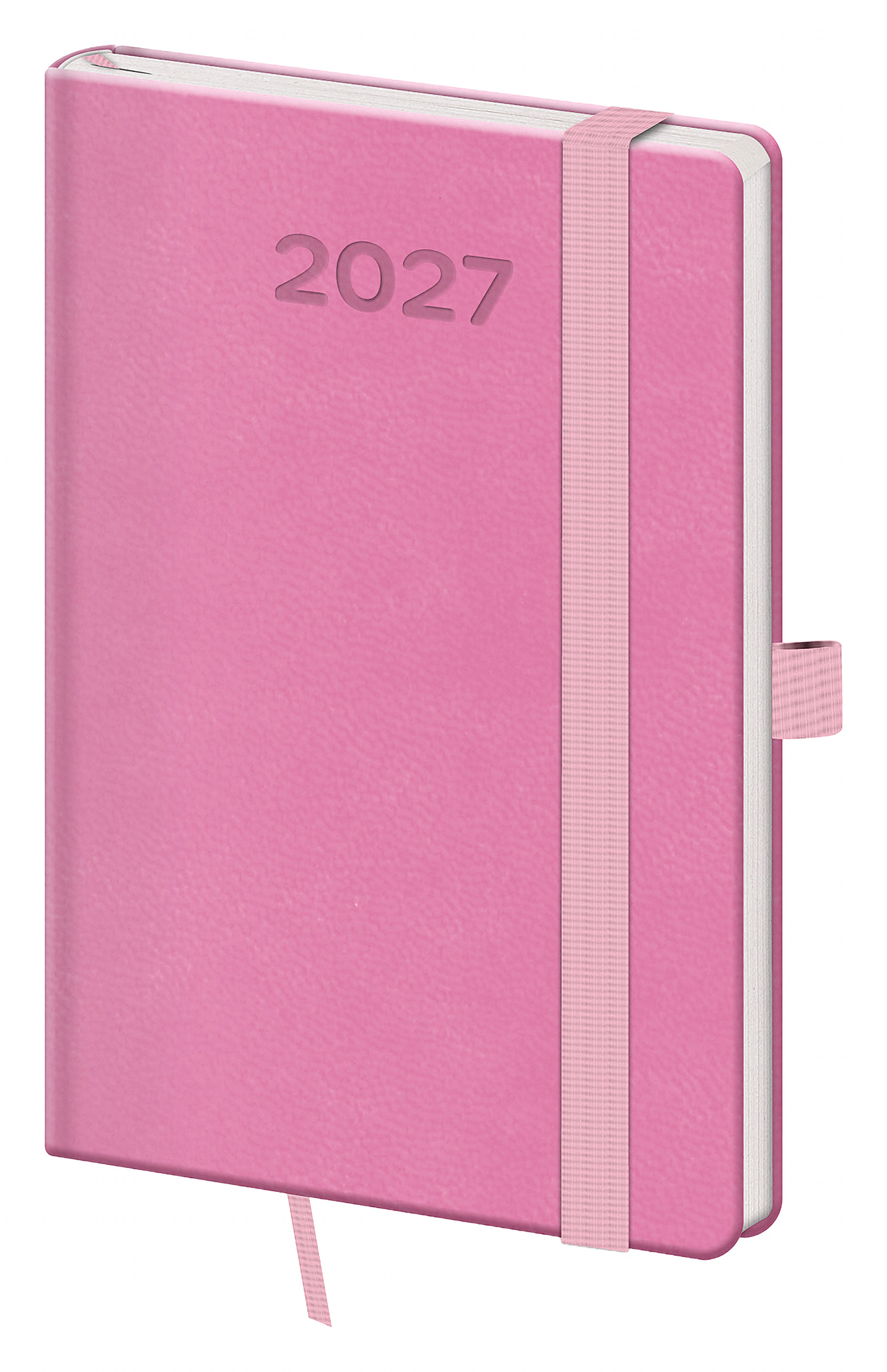 Kapesní diář Print Pop 2027, A6 - růžová