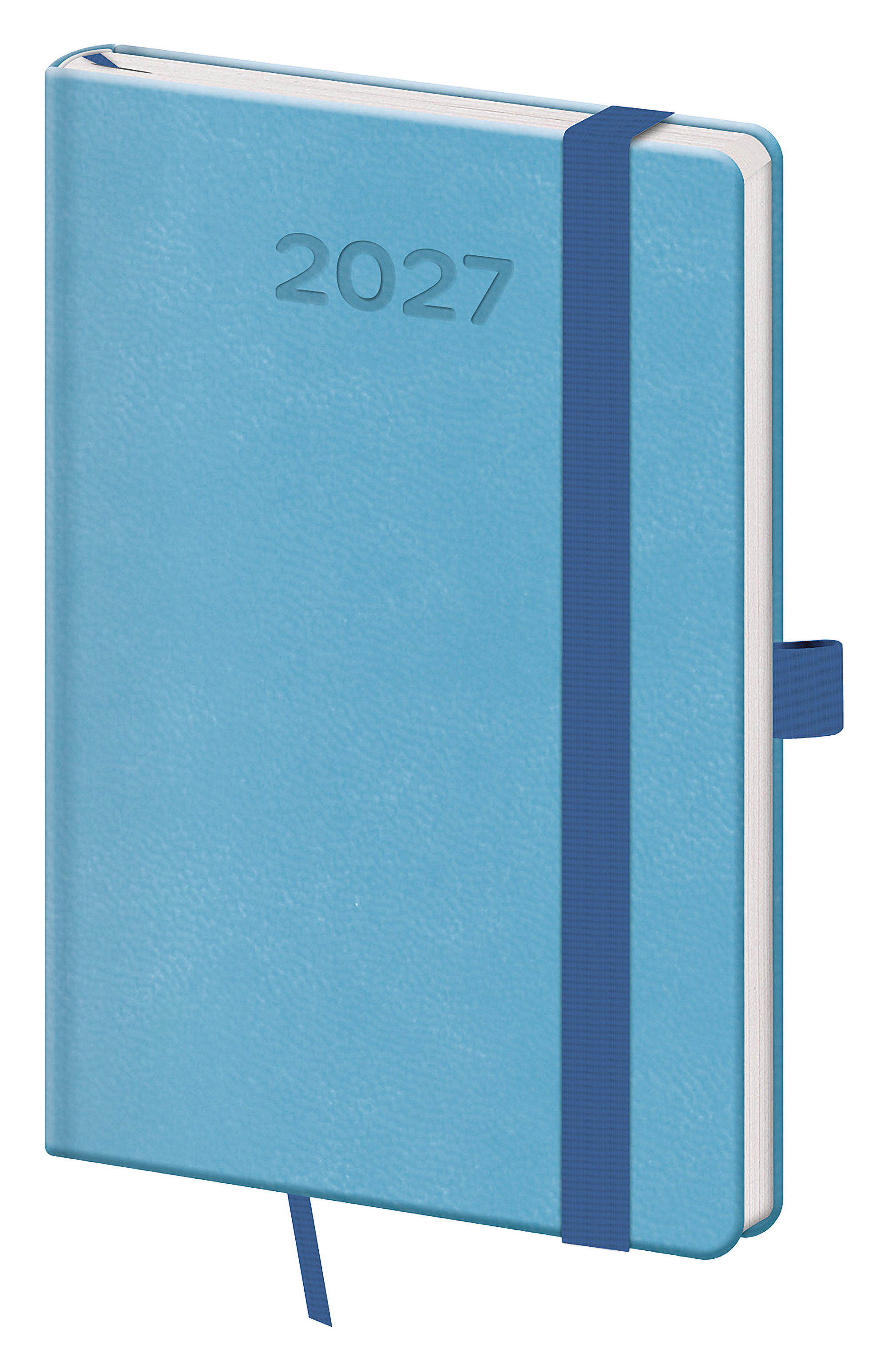 Kapesní diář Print Pop 2027, A6 - světle modrá
