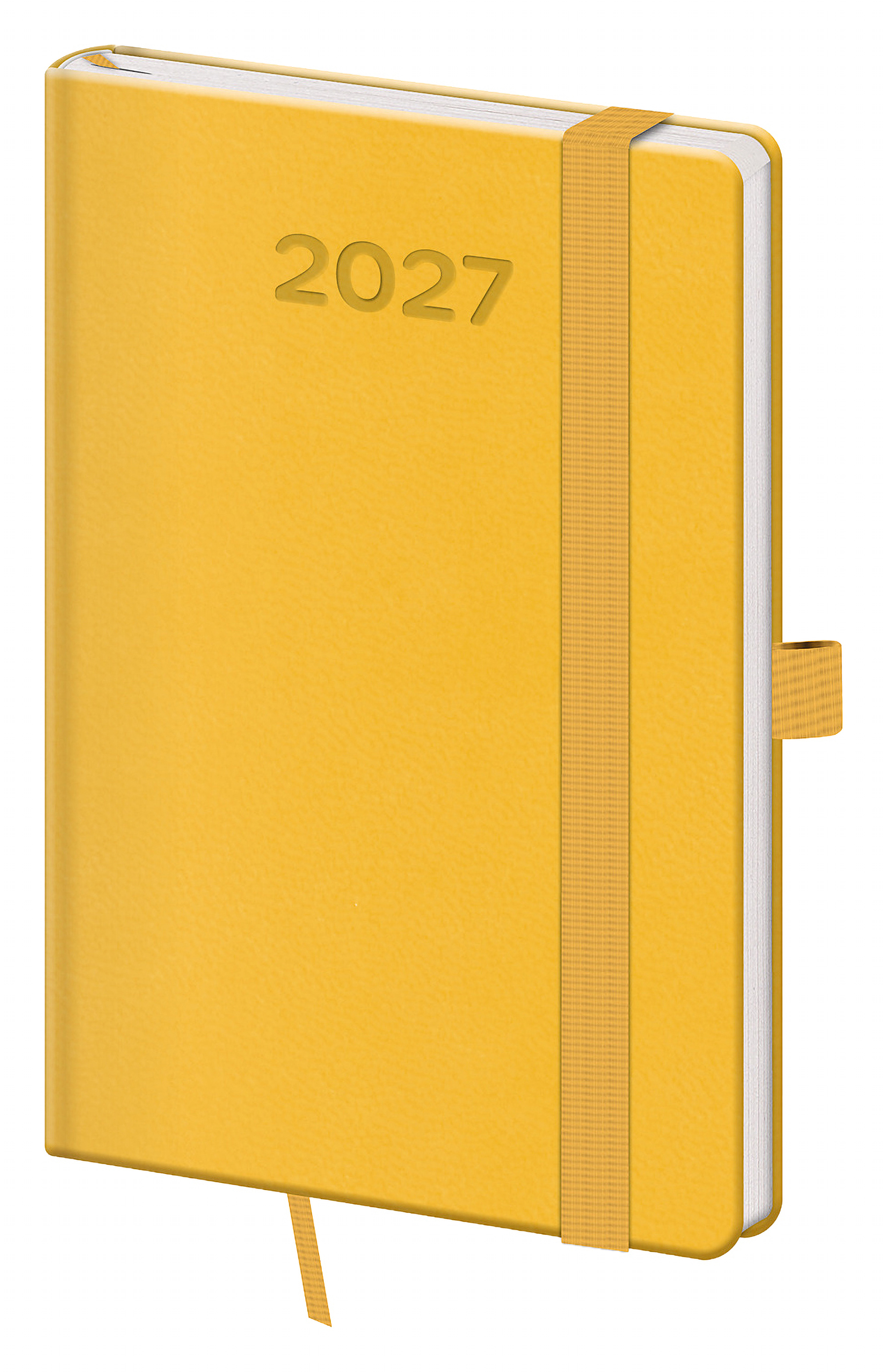 Kapesní diář Print Pop 2027, A6 - žlutá