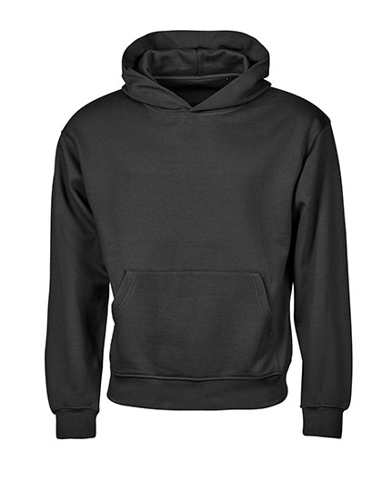 Pánská mikina s kapucí Tee Jays UNLABELED Heavy Loose Fit Hooded Sweatshirt, Black