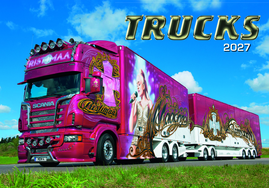 Nástěnný kalendář Trucks 2027