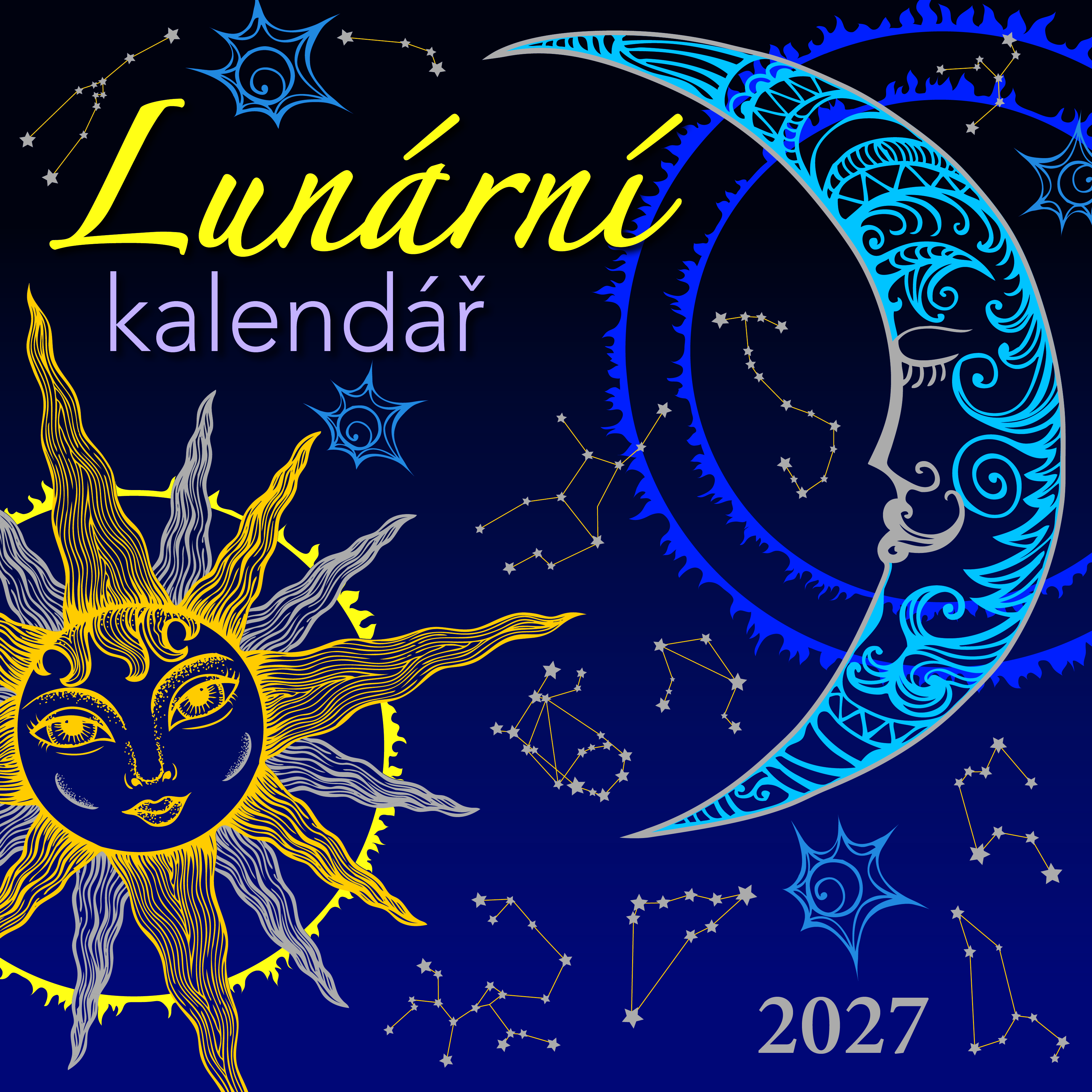 Nástěnný kalendář Lunární 2027