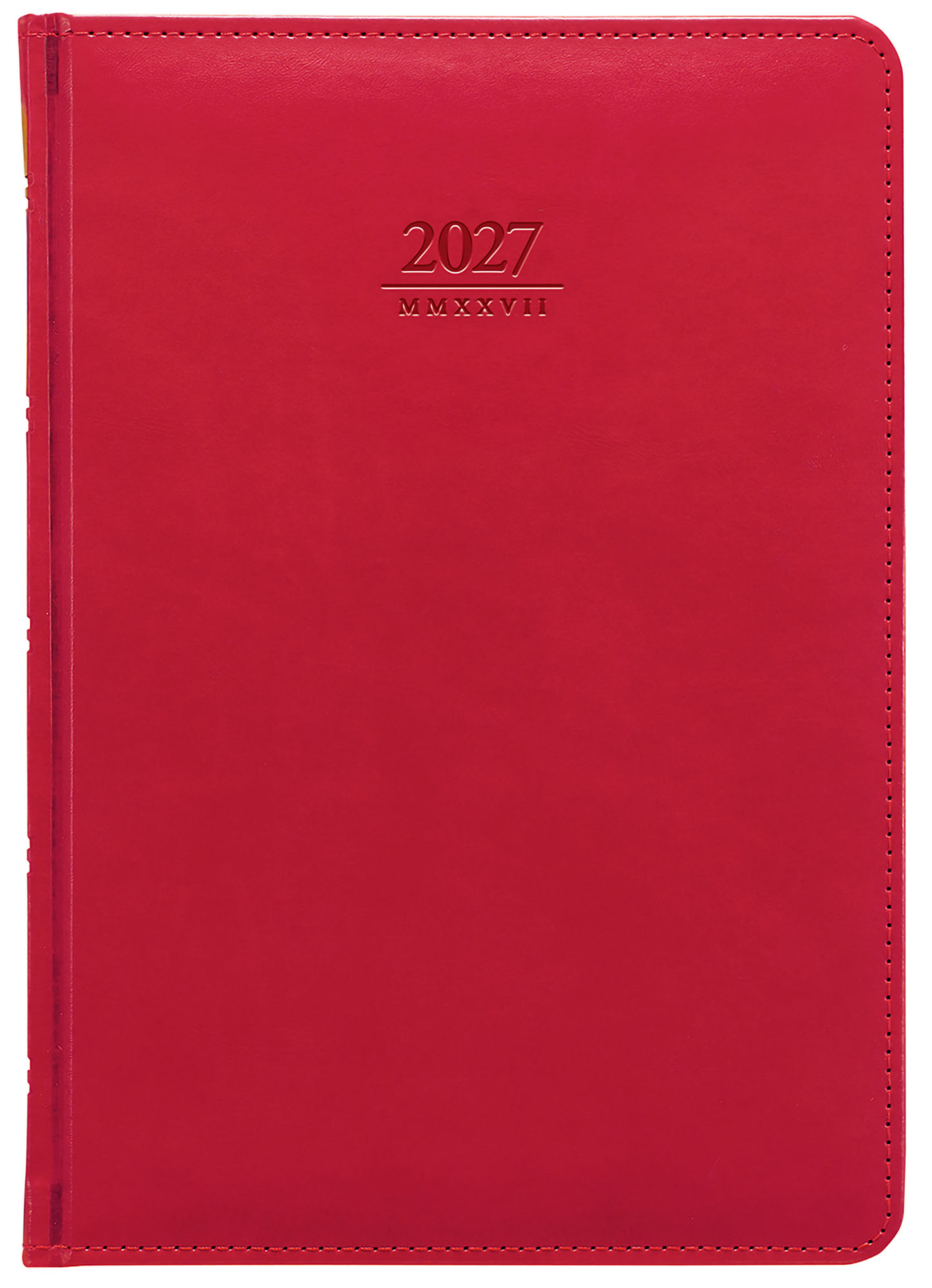 Týdenní diář Gemma 2027, A5 - červená