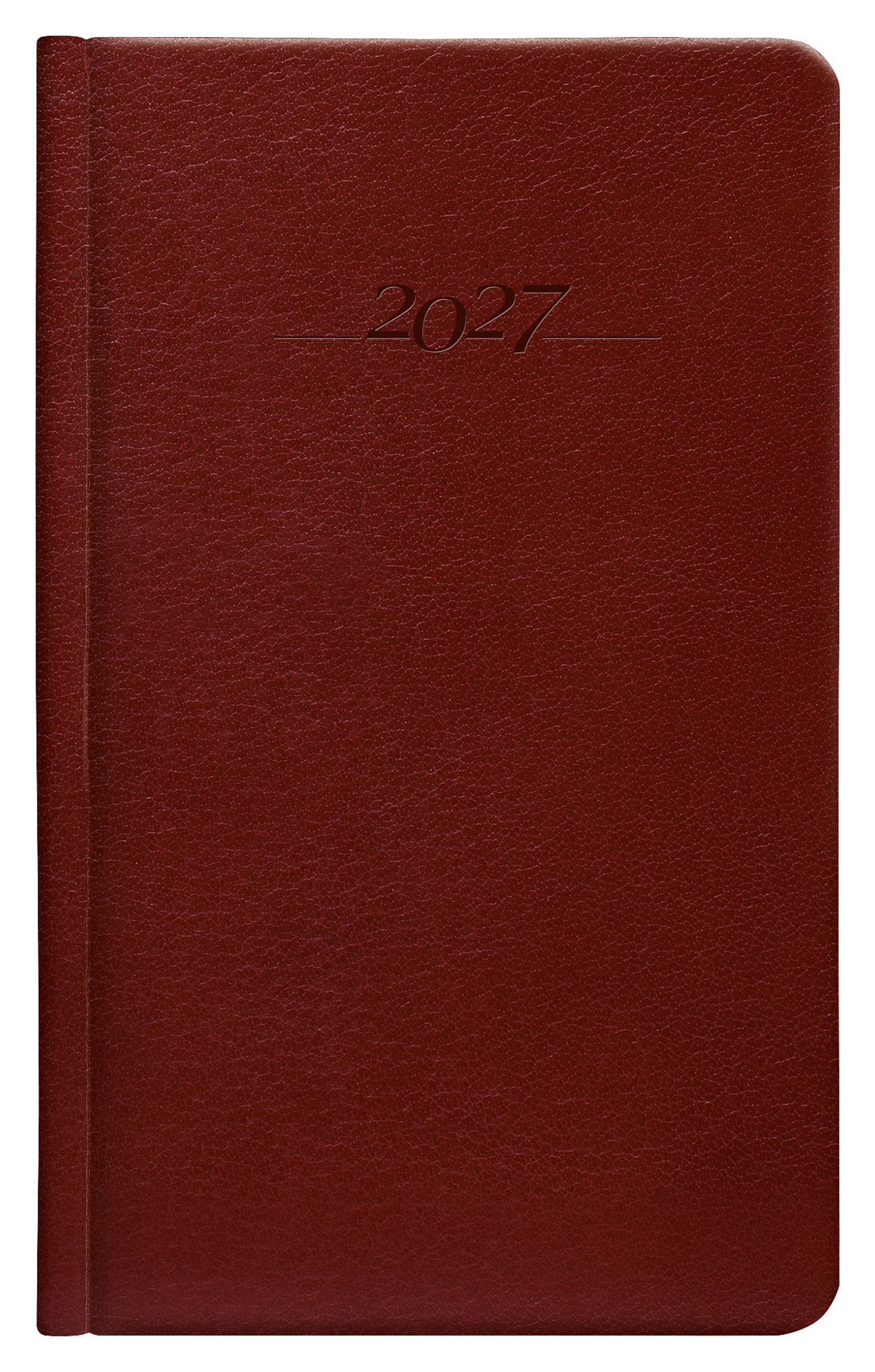 Týdenní kapesní diář Carus 2027 - hnědá
