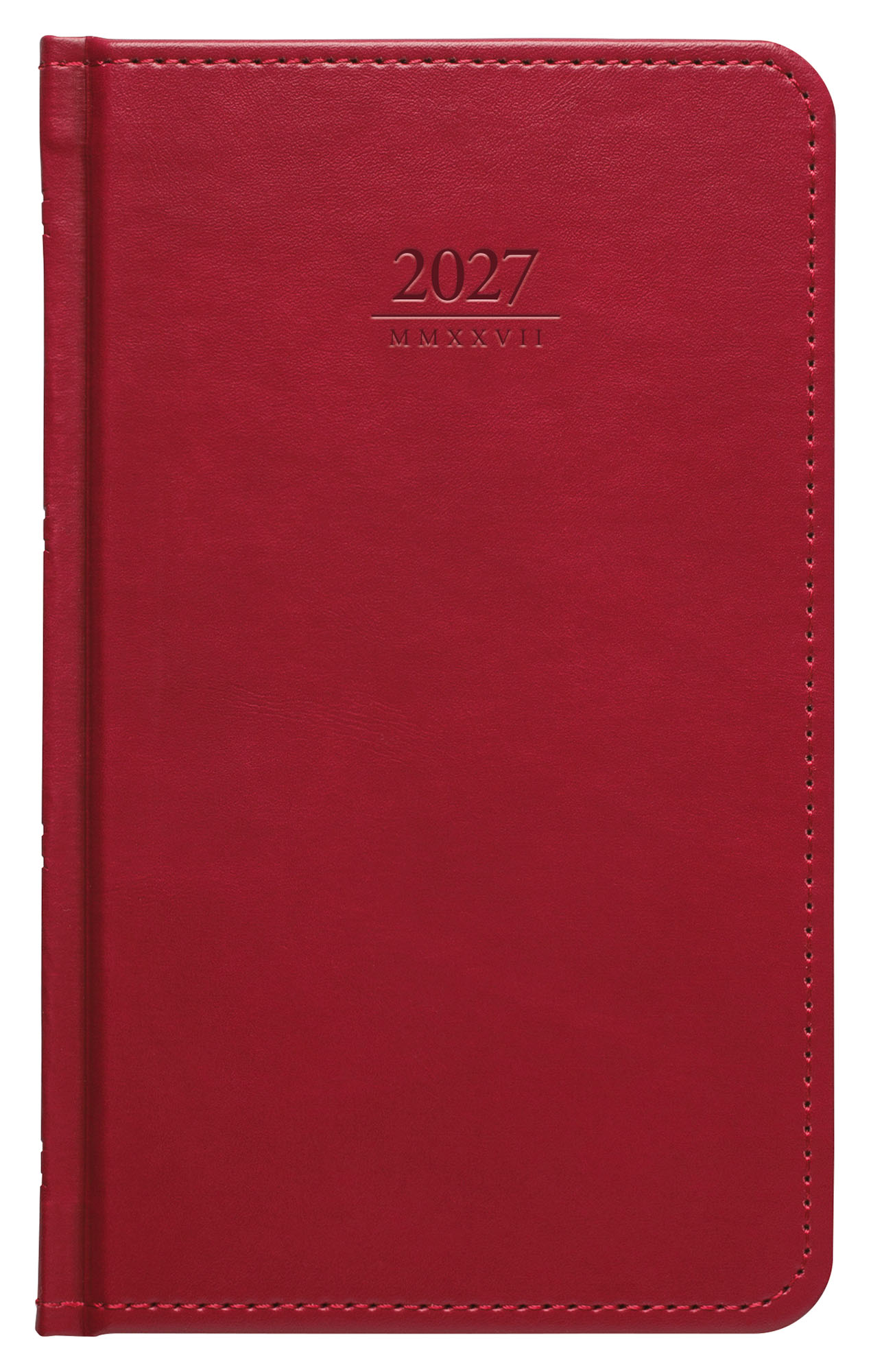 Týdenní kapesní diář Gemma 2027 - červená