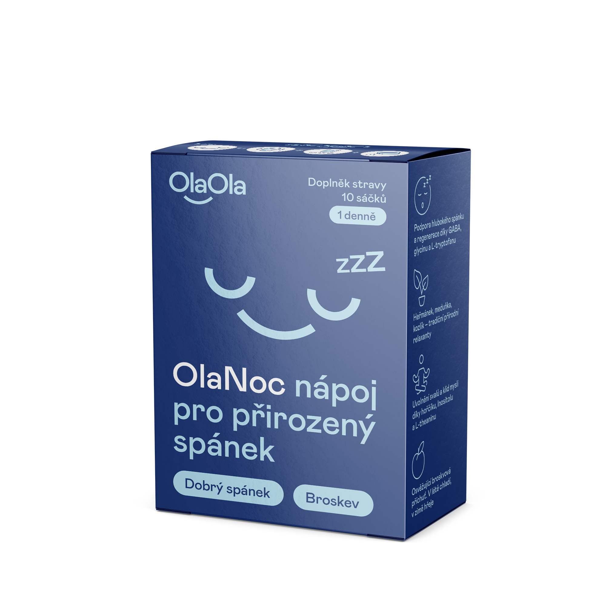 OlaNoc nápoj pro přirozený spánek, 10 ks