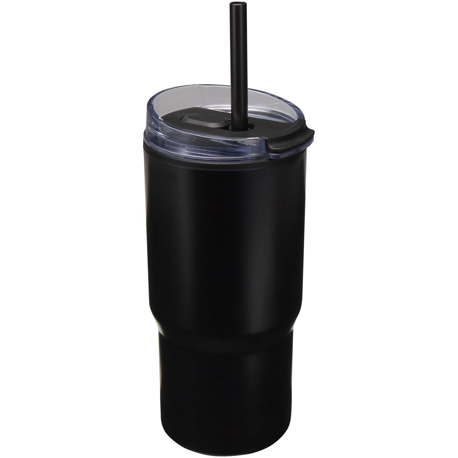 Termohrnek Unbranded Westin 540 ml RCS – recyklovaný izolovaný hrnek s dvojitou stěnou a brčkem Solid black