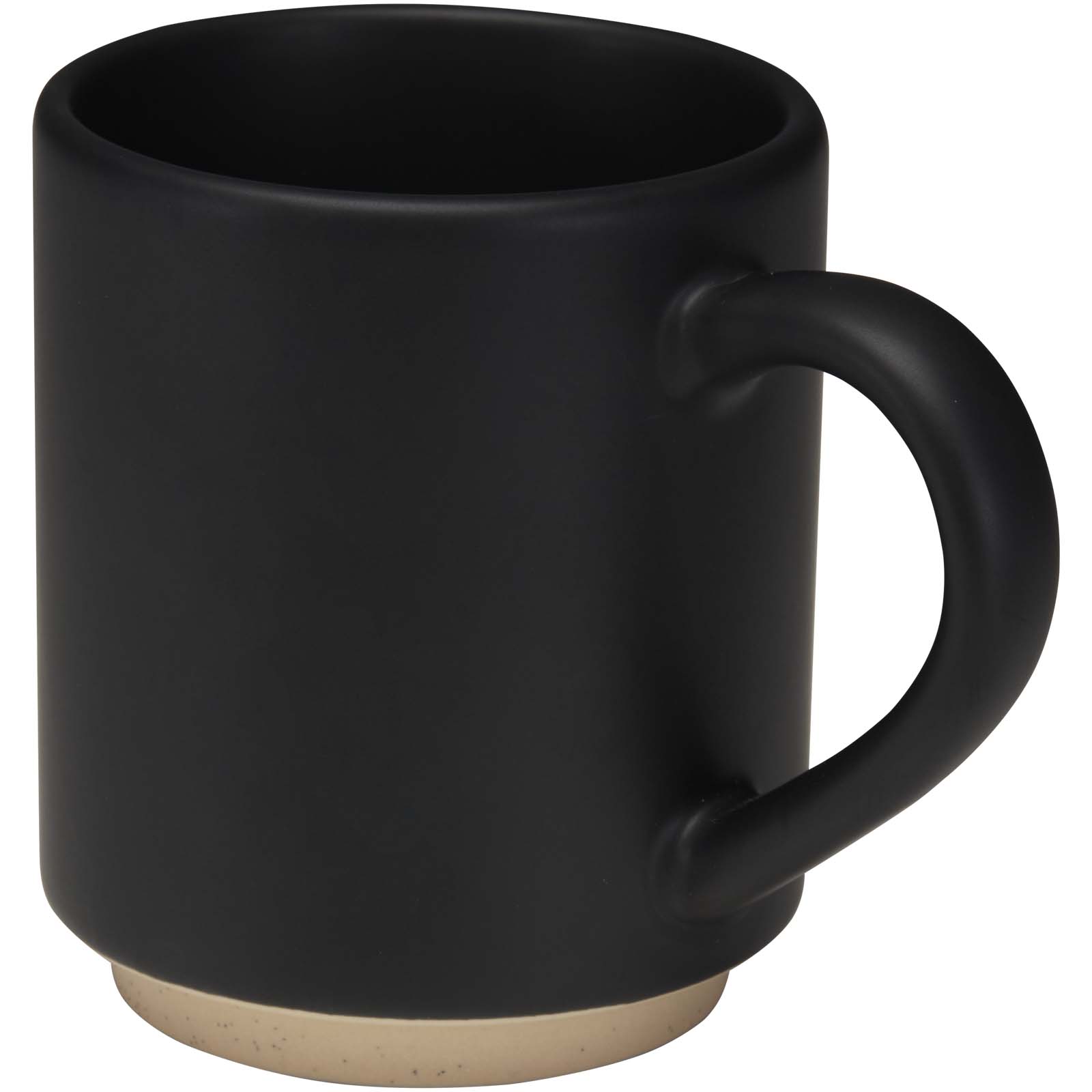Hrnek Unbranded Stohovatelný keramický hrnek Camilla o objemu 180 ml s matným povrchem Solid black