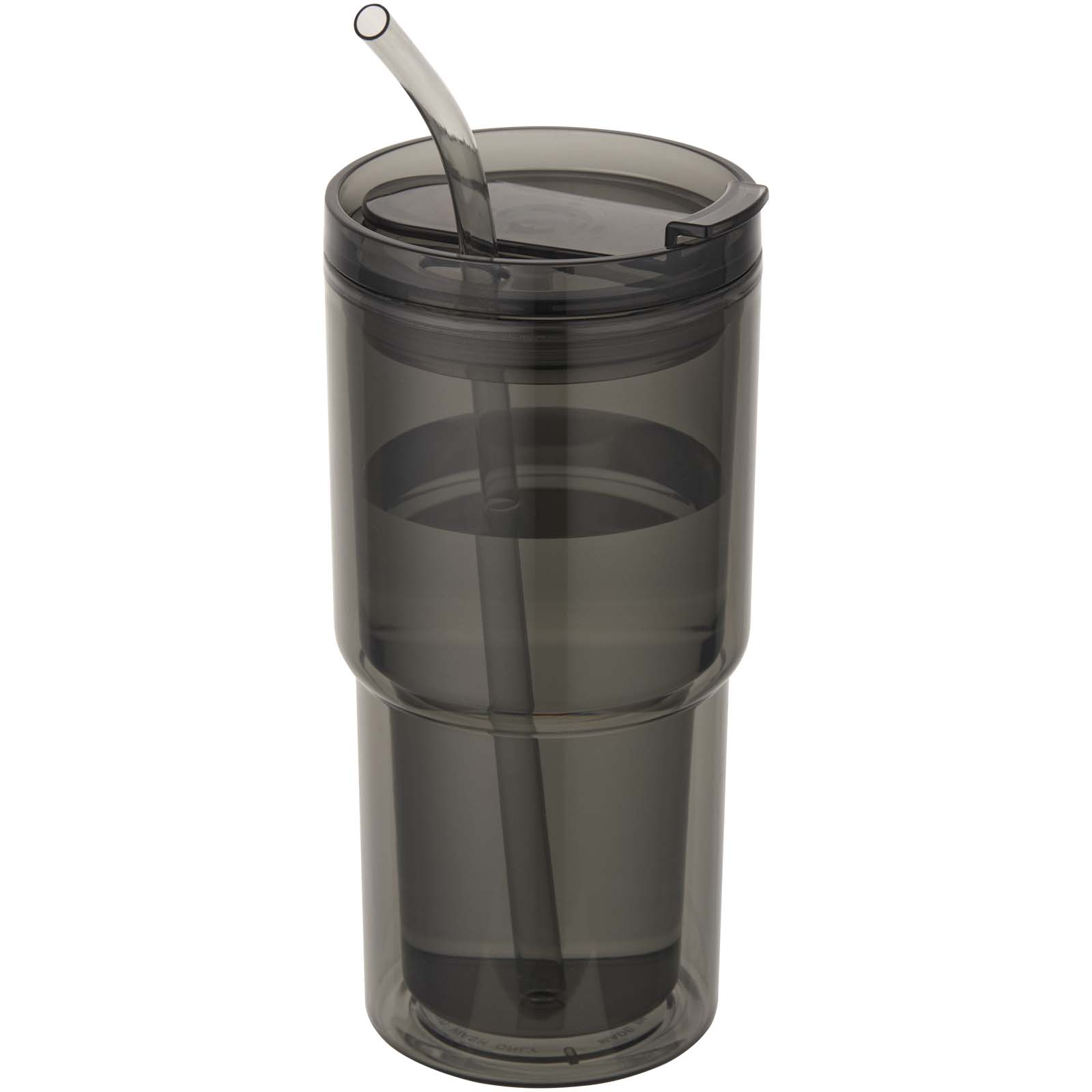 Termohrnek Unbranded Plastový hrnek Archer o objemu 480 ml s dvojitou stěnou Solid black