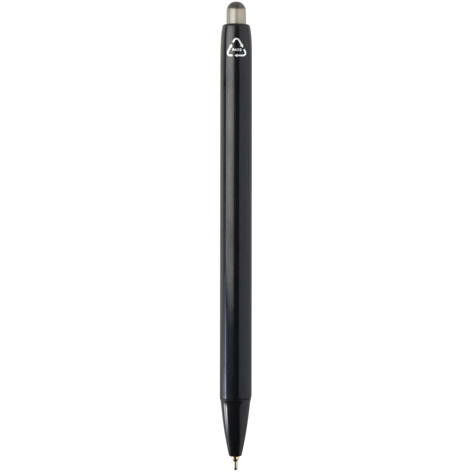 Propiska Unbranded Glen kuličkové pero (modrý inkoust) z recyklovaného materiálu RCS Solid black