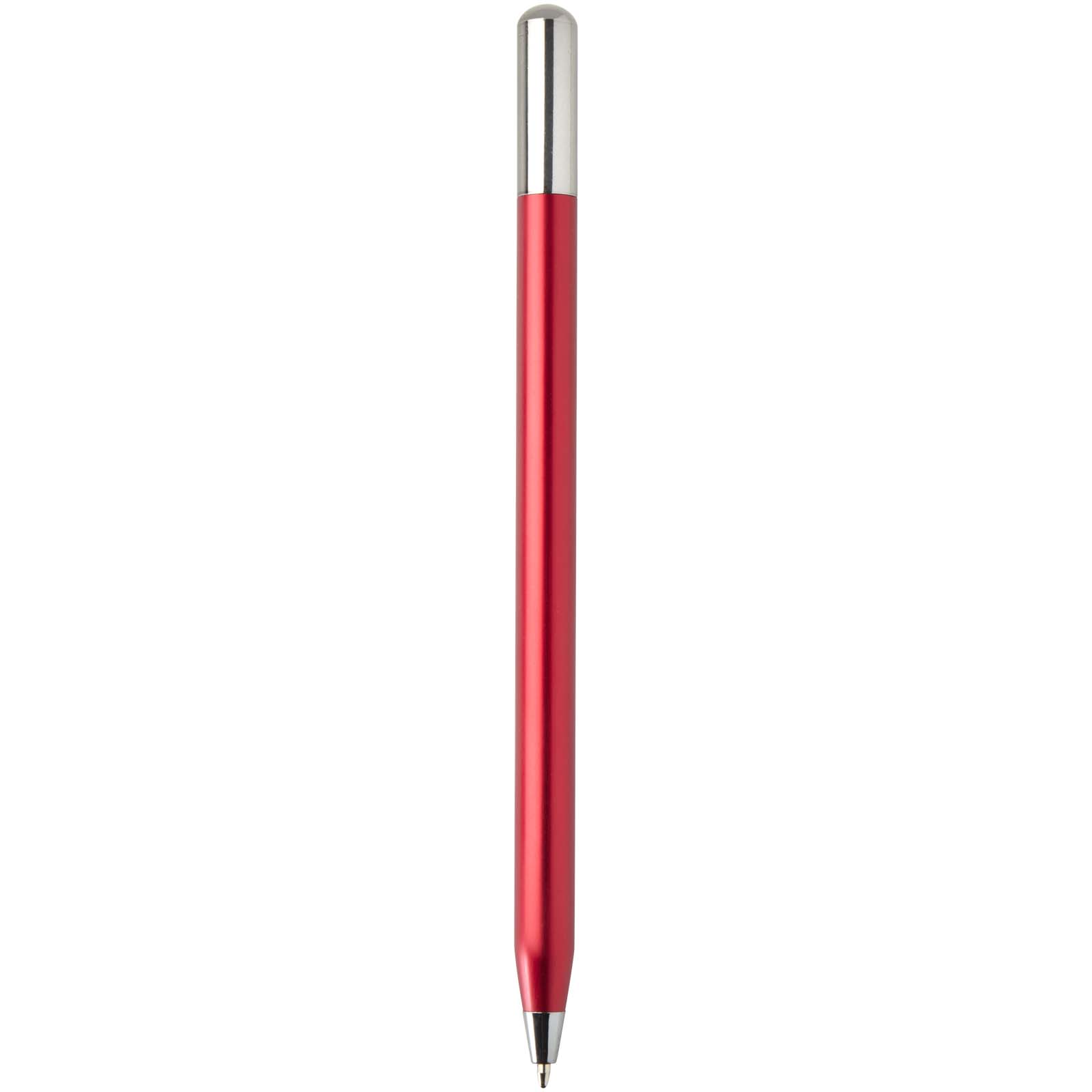 Propiska Unbranded Kuličkové pero SMART z recyklovaného hliníku (černý inkoust) Red