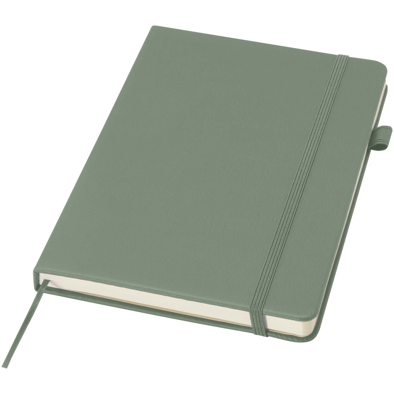 Zápisník JournalBooks Zápisník Liss A5 s pevnou vazbou z recyklovaného plastu Heather green