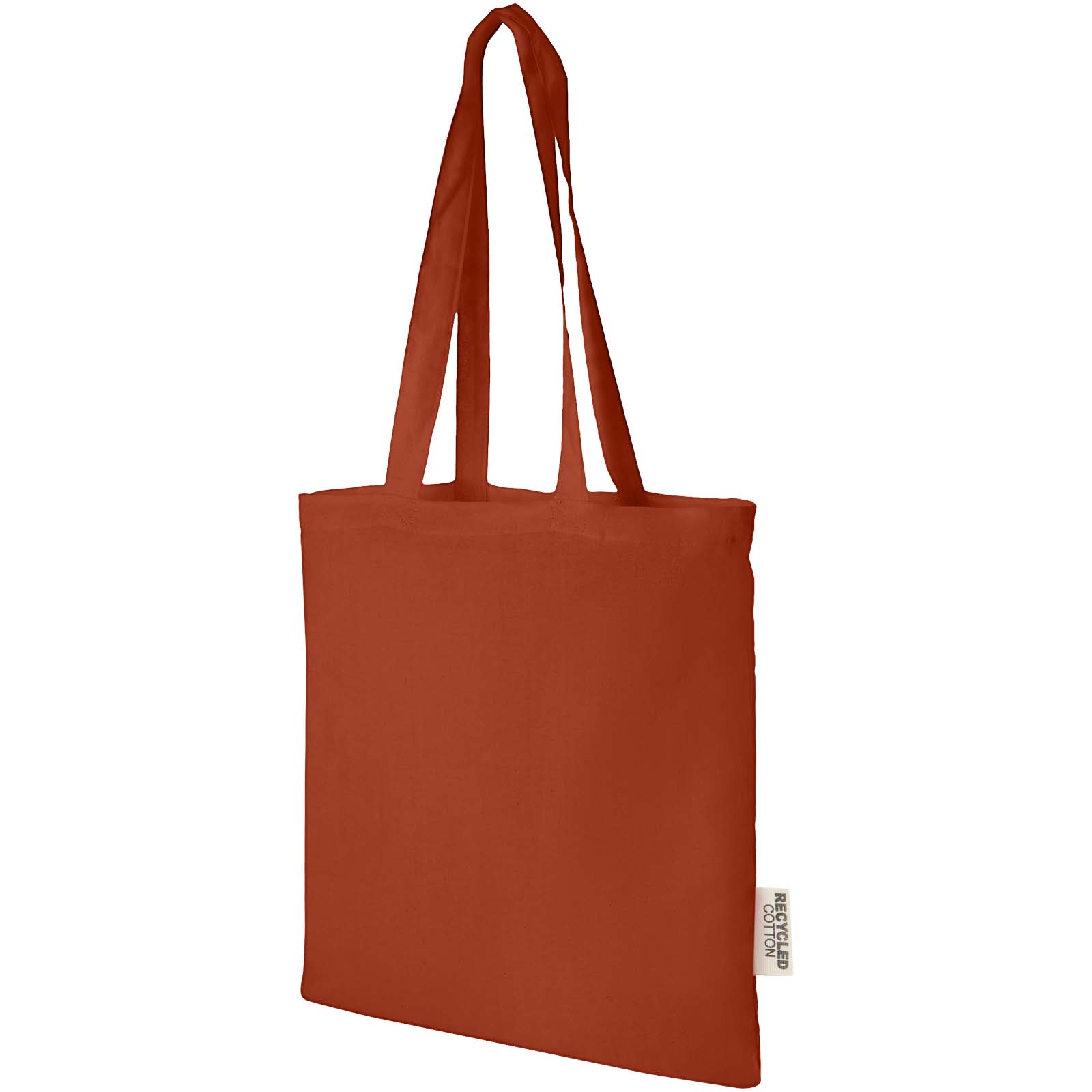 Nákupní taška Unbranded 7l taška z GRS recyklované bavlny Madras 140 g/m2 Brick red