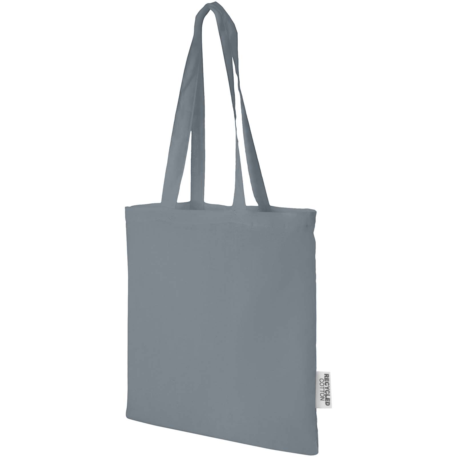 Nákupní taška Unbranded 7l taška z GRS recyklované bavlny Madras 140 g/m2 Grey
