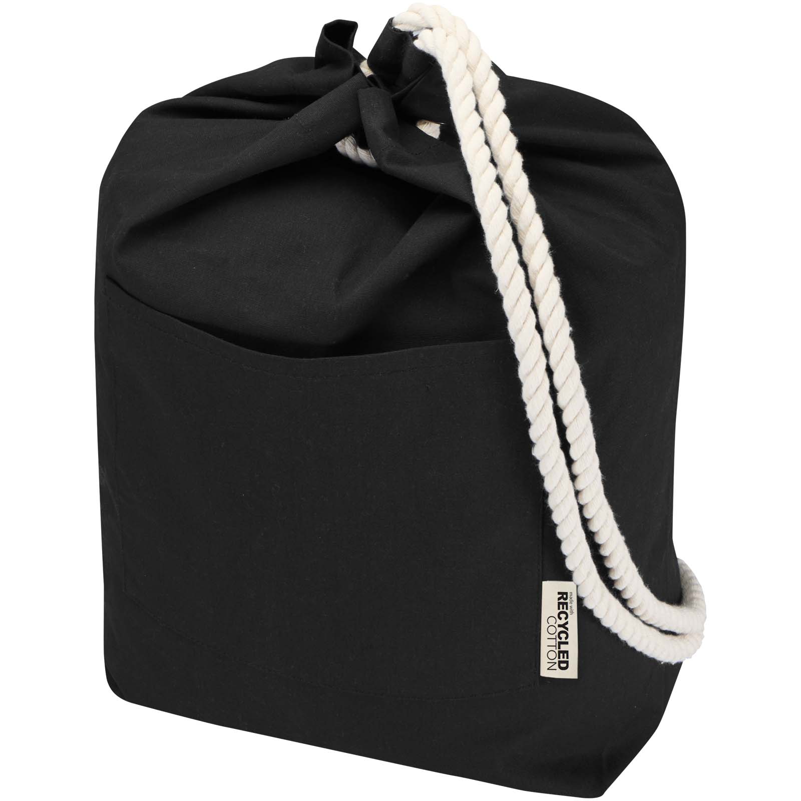 Taška přes rameno Unbranded Florida 270 g/m² – recyklovaná plachtová taška typu duffel GRS, 15 l Solid black