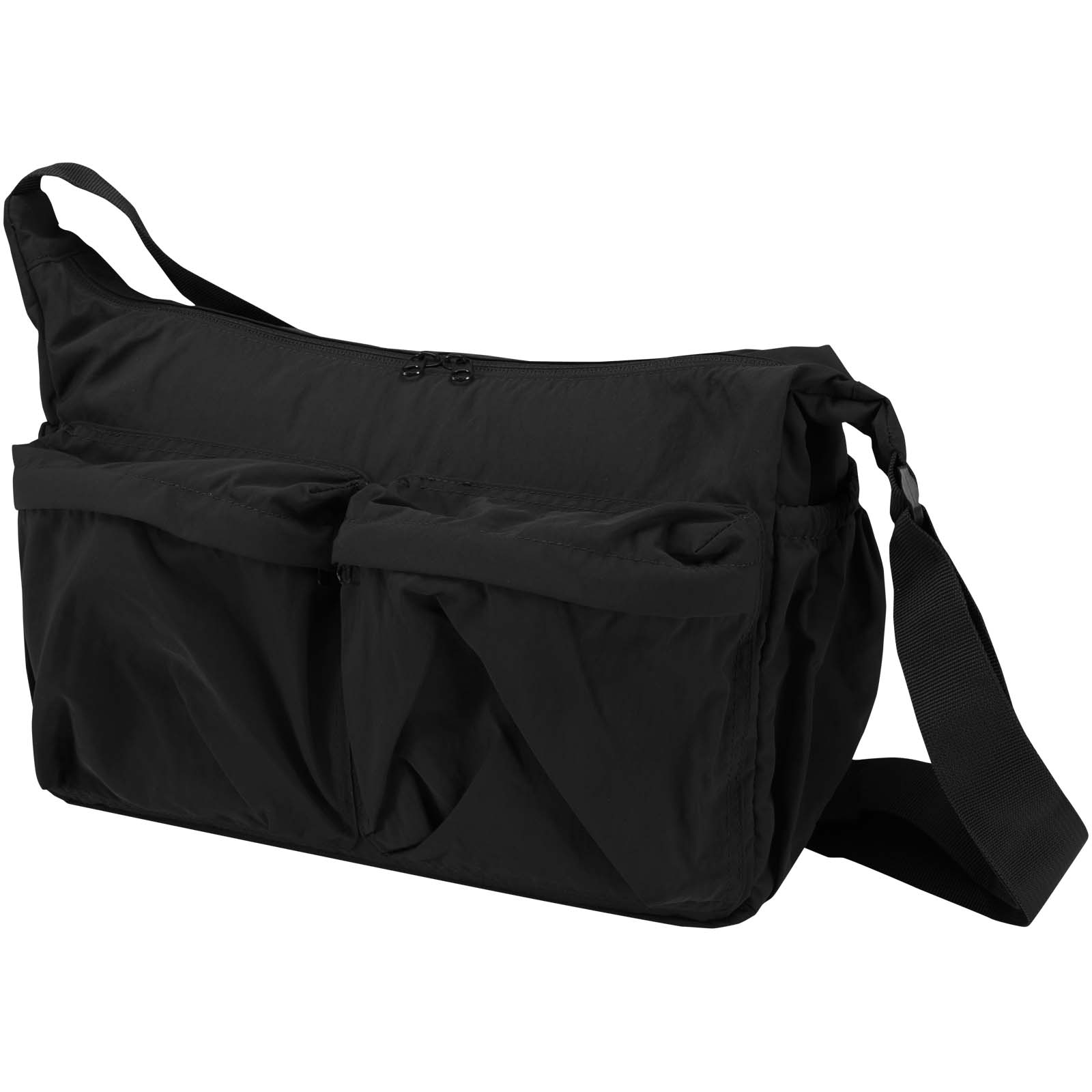 Taška přes rameno Elevate Taška přes rameno na notebook Calli 13" z recyklovaného nylonu GRS Solid black