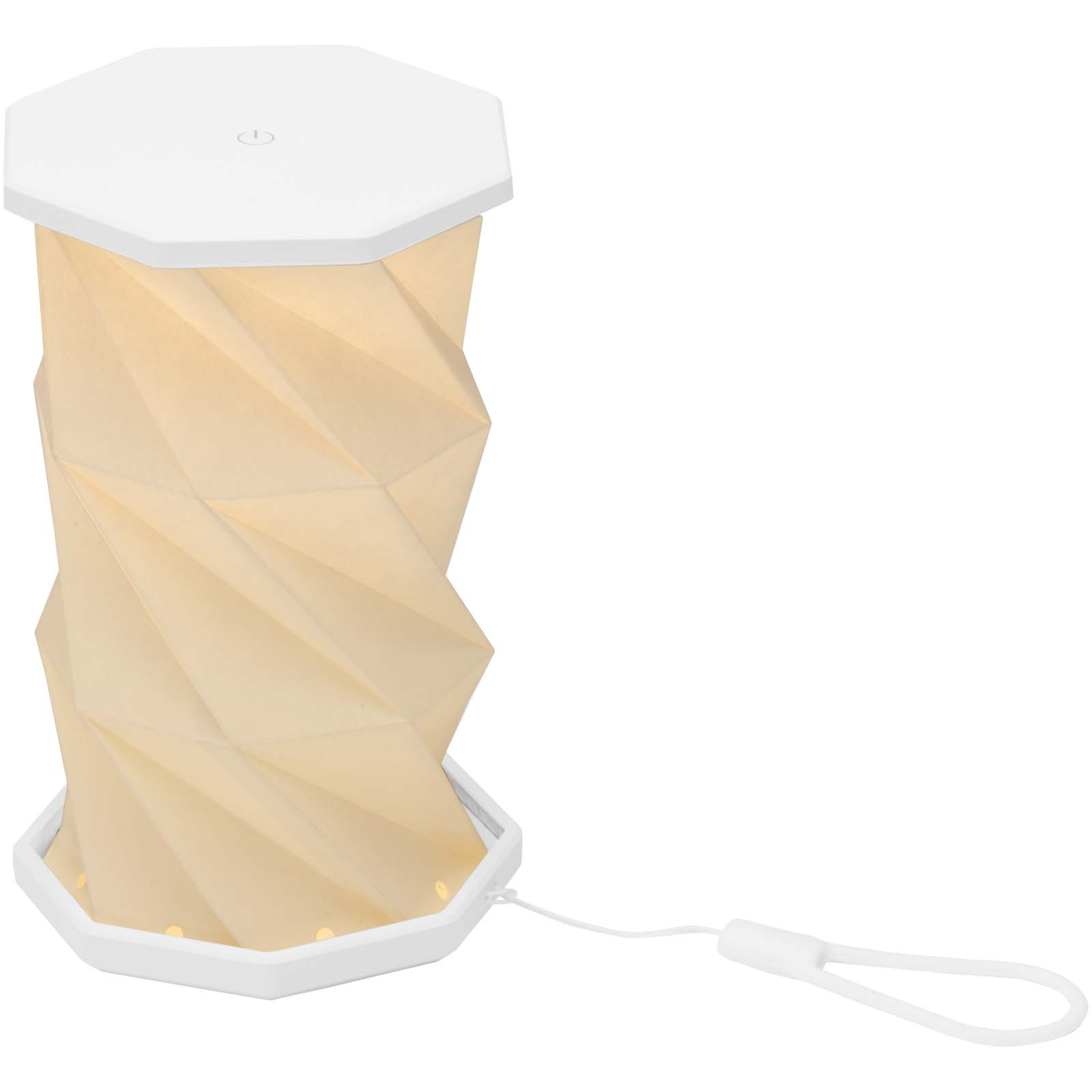 Dekorace Unbranded Skládací stolní lampa Celestia z recyklovaného plastu White