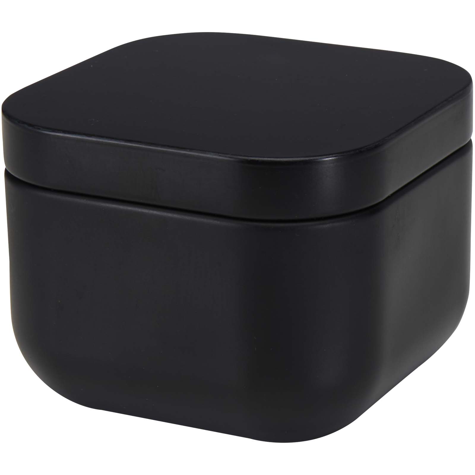 Dekorace Unbranded Tindra čtvercová plechová svíčka s vanilkovou vůní Solid black