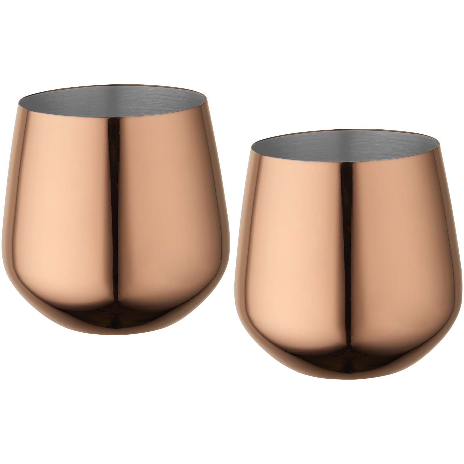 Nádobí Unbranded Sada nerezových hrníčků Cascade, 540 ml Rose gold