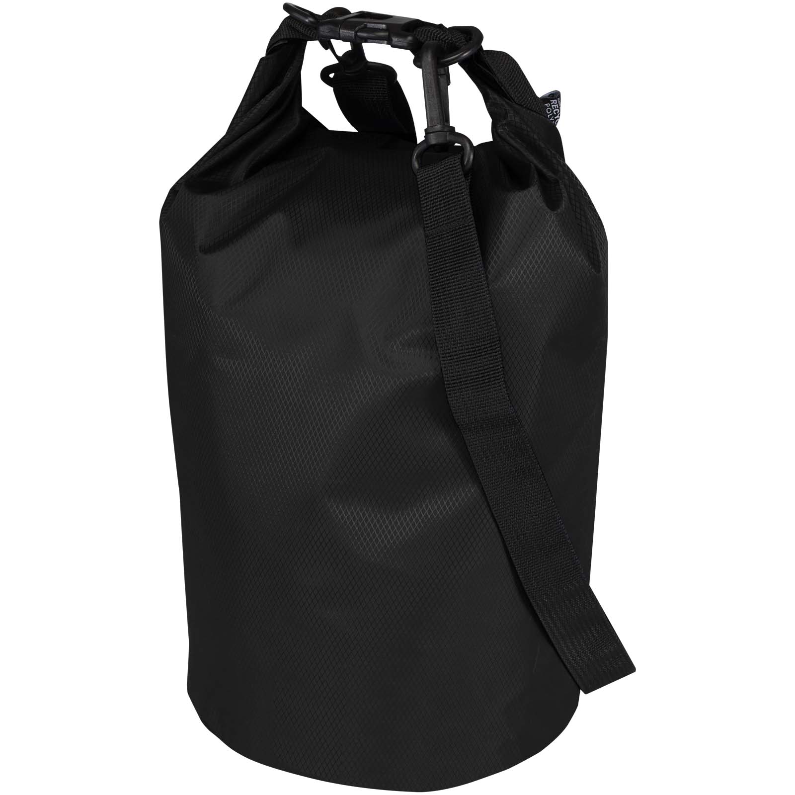 Cestovní taška Unbranded Recyklovaná nepromokavá taška Camper, 5 l Solid black