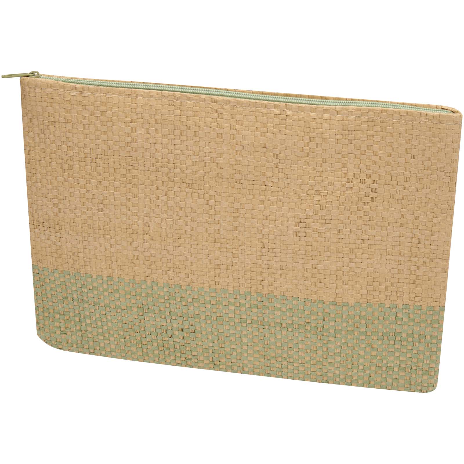 Kosmetická taška Unbranded Papírová taška Rhythm se zipem, 3 l Heather green