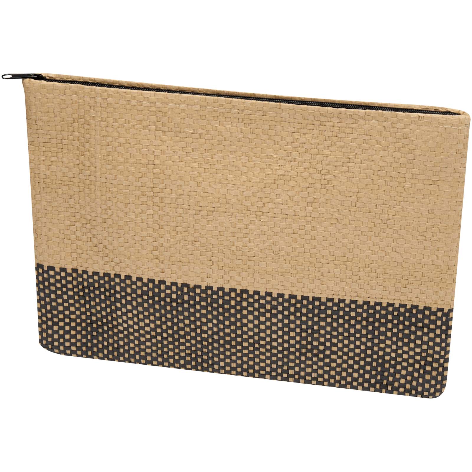 Kosmetická taška Unbranded Papírová taška Rhythm se zipem, 3 l Solid black