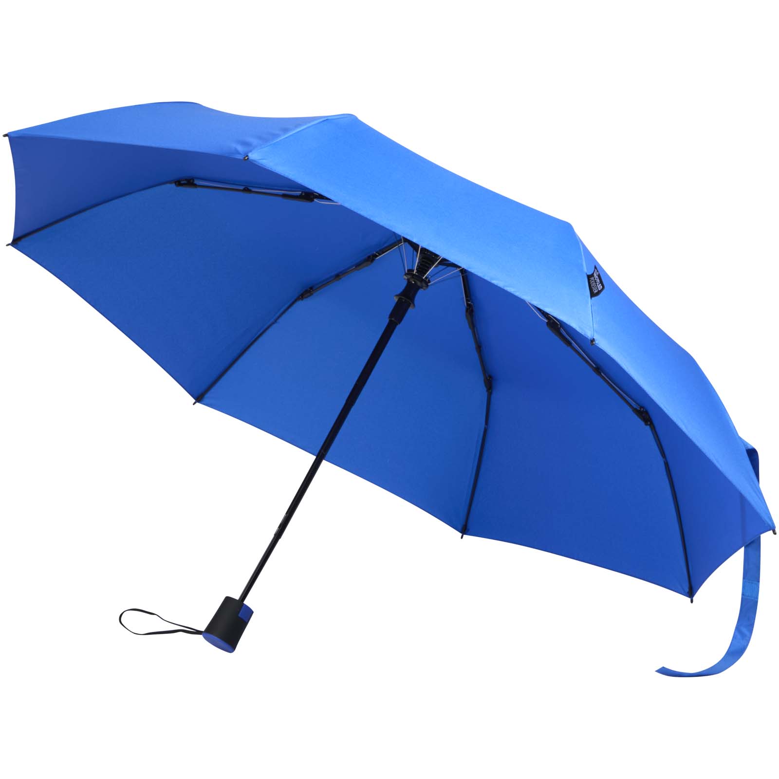 Skládací deštník Unbranded Skládací deštník Agnes o průměru 21 palců s automatickým otevíráním z materiálu RPET Royal blue