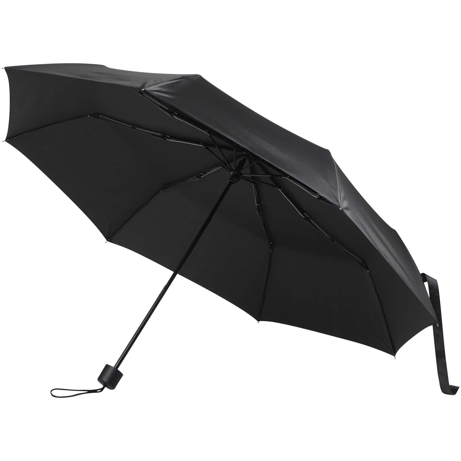 Skládací deštník Unbranded Skládací ruční deštník Aaron 23'' Solid black