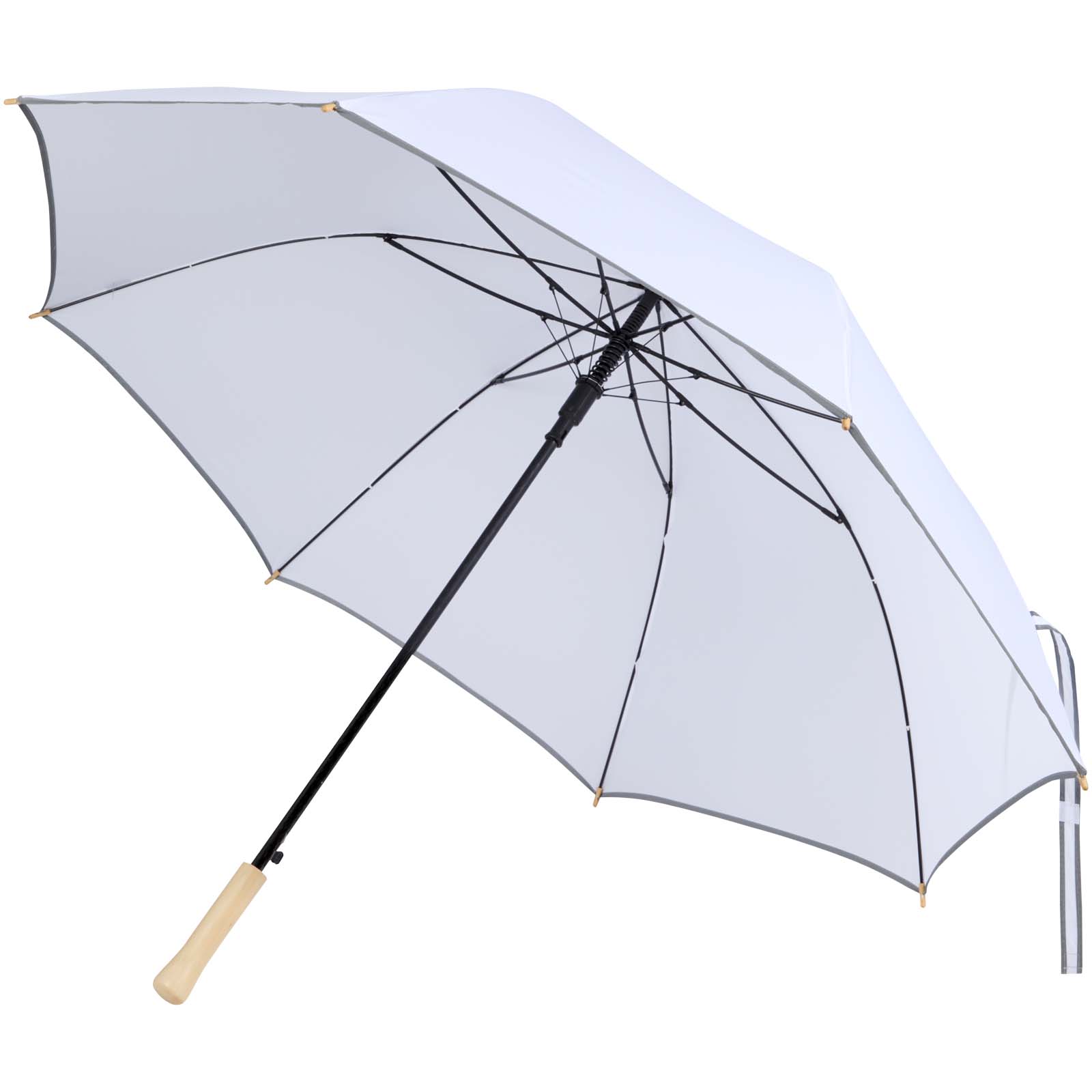 Klasický deštník Unbranded Norman 30” větruodolný deštník z RPET  White
