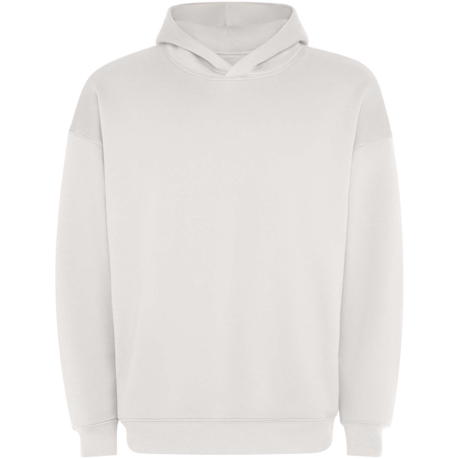Pánská mikina s klokankou Roly Unisexová mikina s kapucí Otto v nadměrné velikosti Vintage white