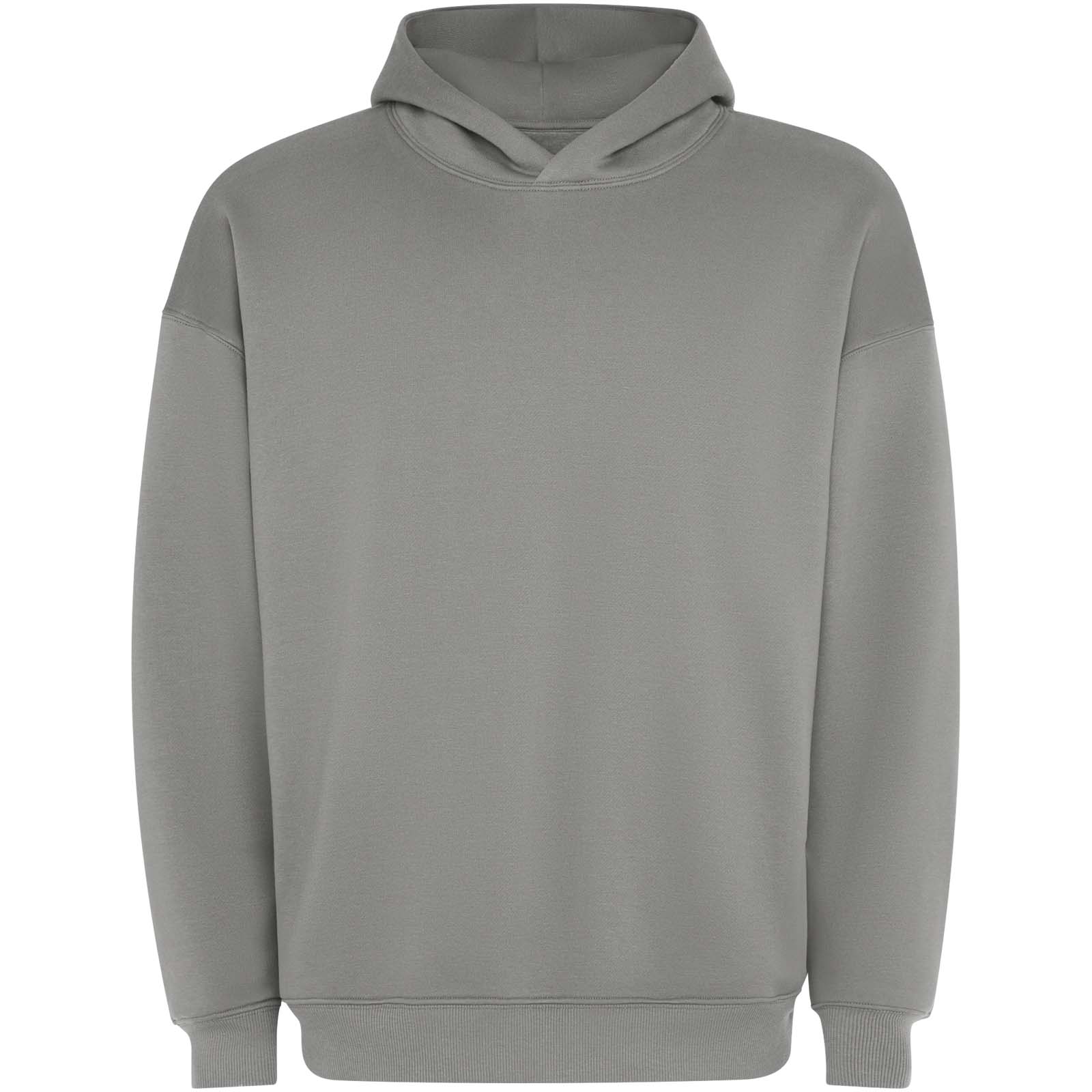 Pánská mikina s klokankou Roly Unisexová mikina s kapucí Otto v nadměrné velikosti Stone Grey