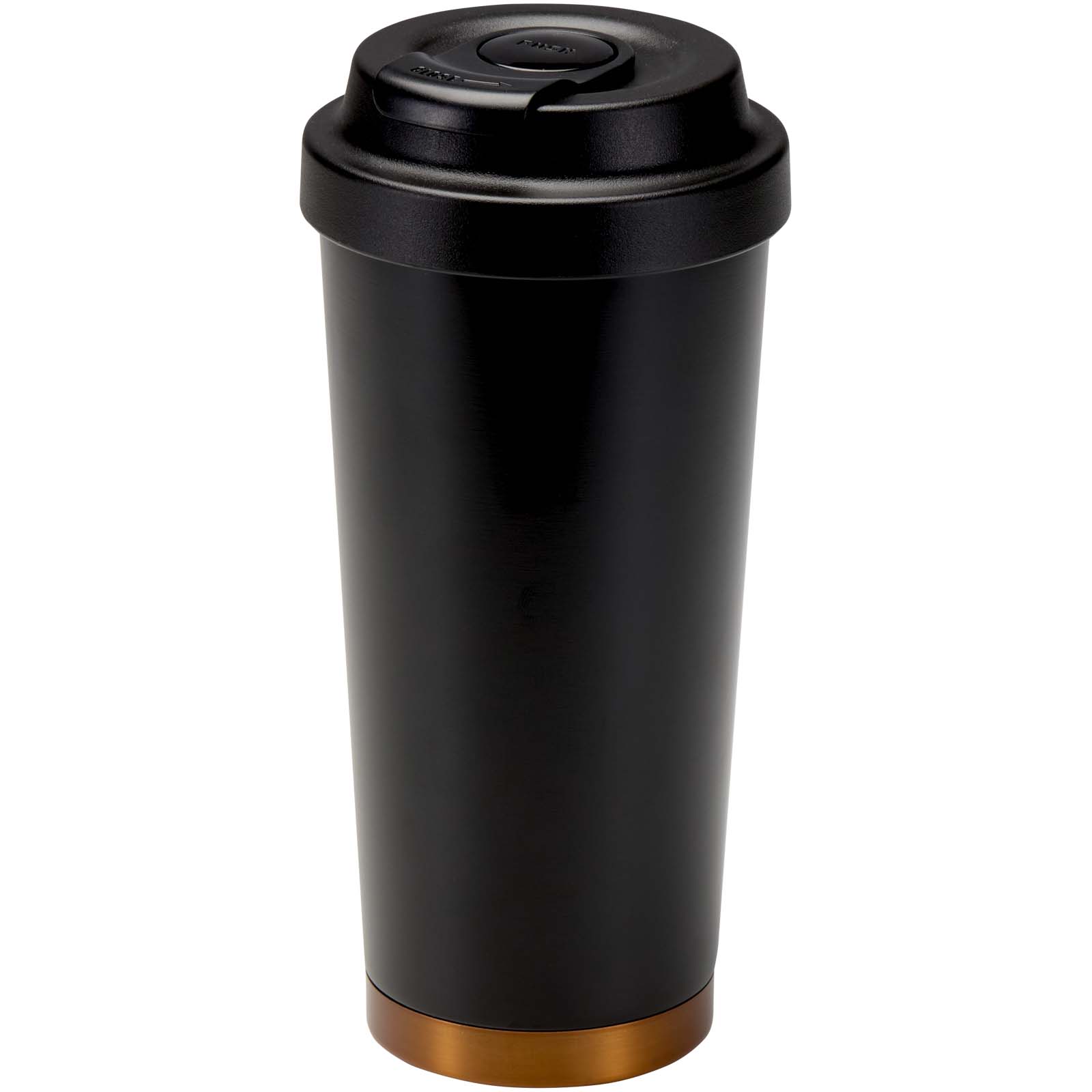 Termohrnek Unbranded Hampton 480 ml RCS – hrnek z recyklované nerezové oceli s dvojitou stěnou a vakuovou izolací Solid black