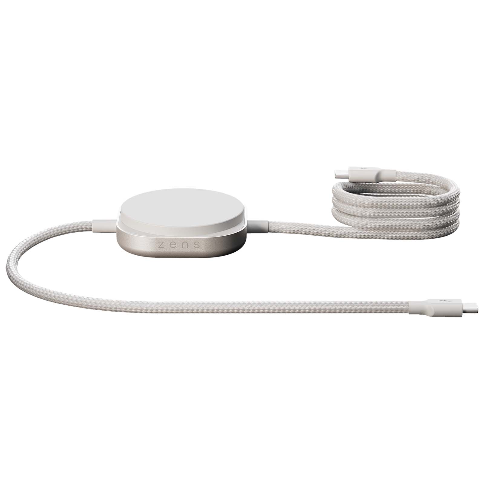 Příslušenství k PC Zens Zens Pro 2 140W nabíjecí kabel 2 v 1 s USB-C White