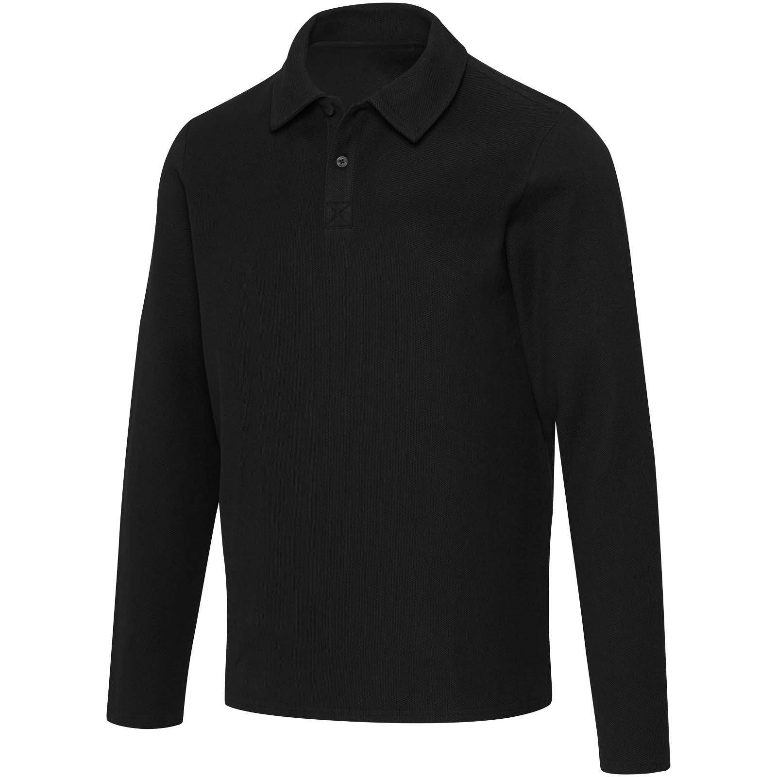 Pánská polokošile s krátkým rukávem Elevate Apollo unisex polokošile s dlouhým rukávem 245 g/m² Solid black