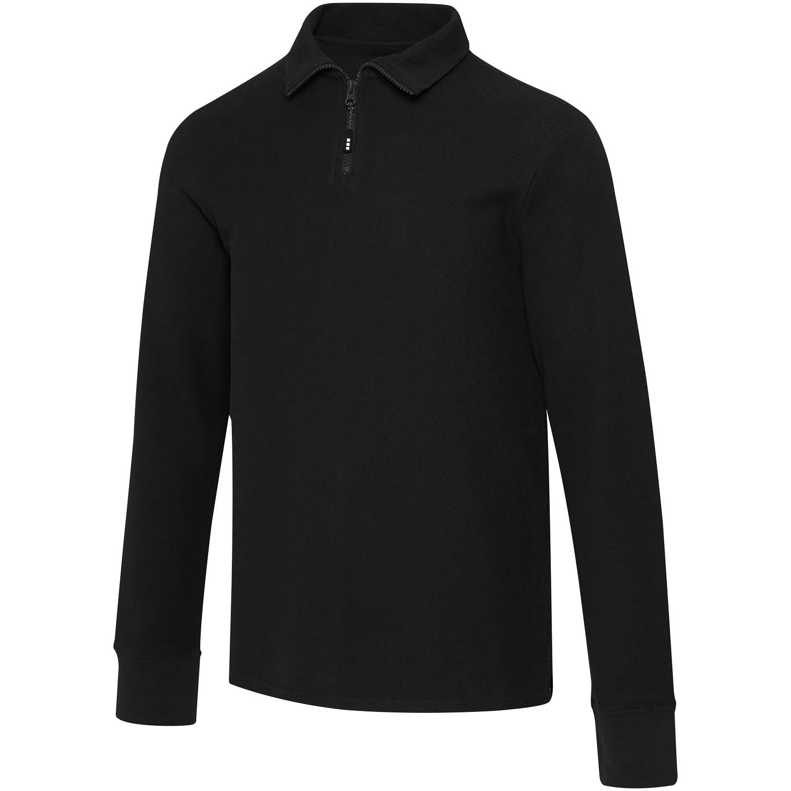 Pánská polokošile s krátkým rukávem Elevate Apollo unisex polokošile s dlouhým rukávem a zipem 245 g/m² Solid black