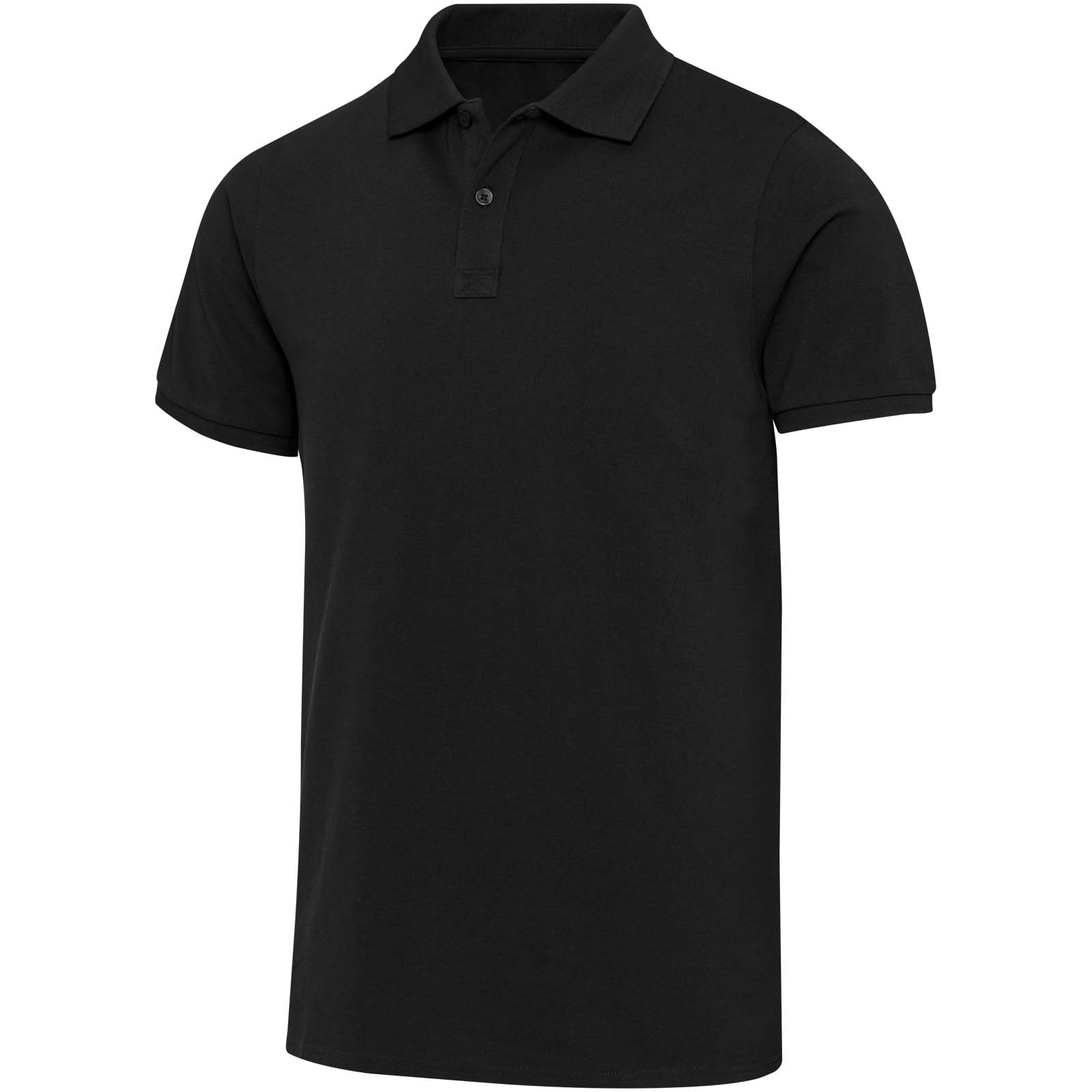 Pánská polokošile s krátkým rukávem Elevate Beryl unisex polokošile s krátkým rukávem z organického recyklovaného OCS materiálu o gramáži 220 g/m² Solid black