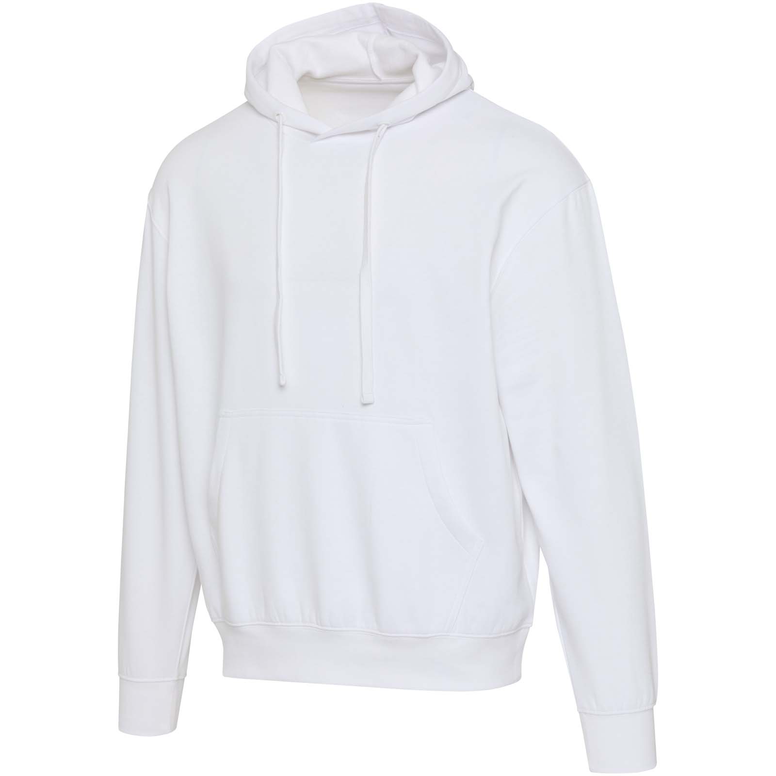 Pánská mikina s klokankou Elevate Boris unisex oversize mikina s kapucí z organického OCS materiálu o gramáži 280 g/m2 White