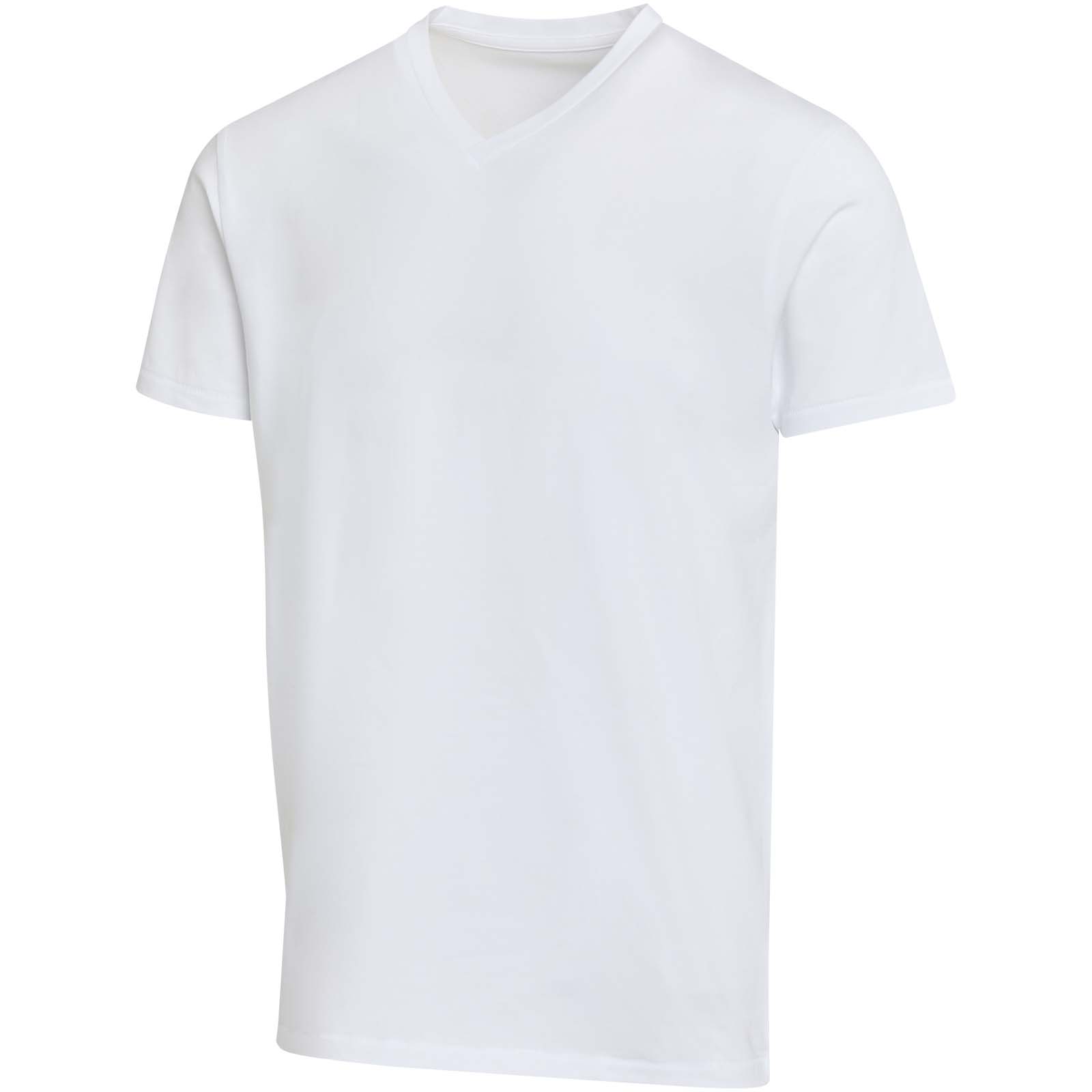 Pánské tričko Elevate Balfour unisex tričko s krátkým rukávem a výstřihem do V z organické OCS bavlny o gramáži 200 g/m²