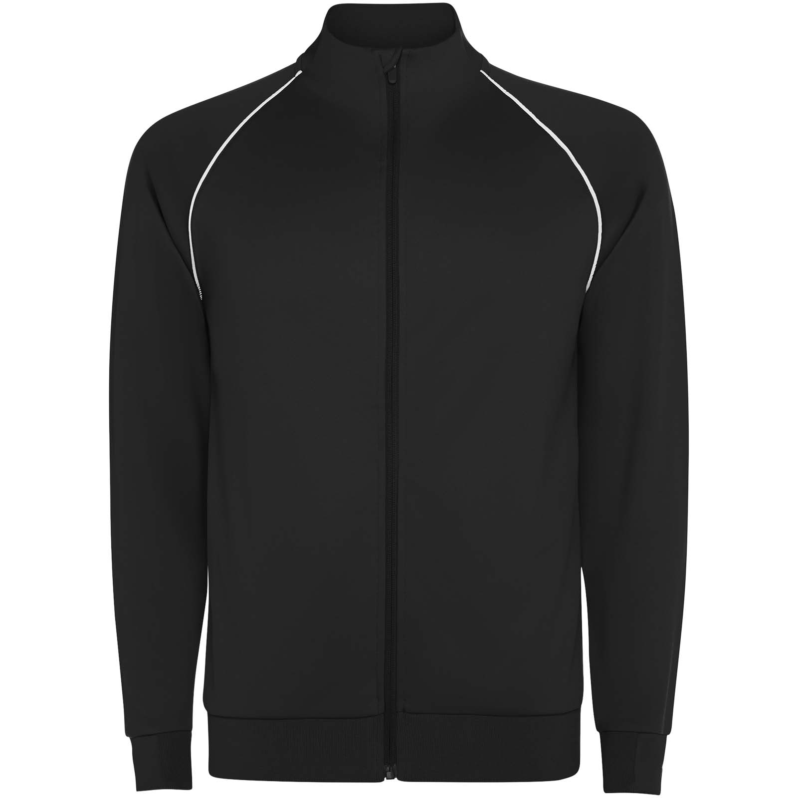 Dětský svetr Roly Dětská mikina Valier s celoplošným zipem Solid black