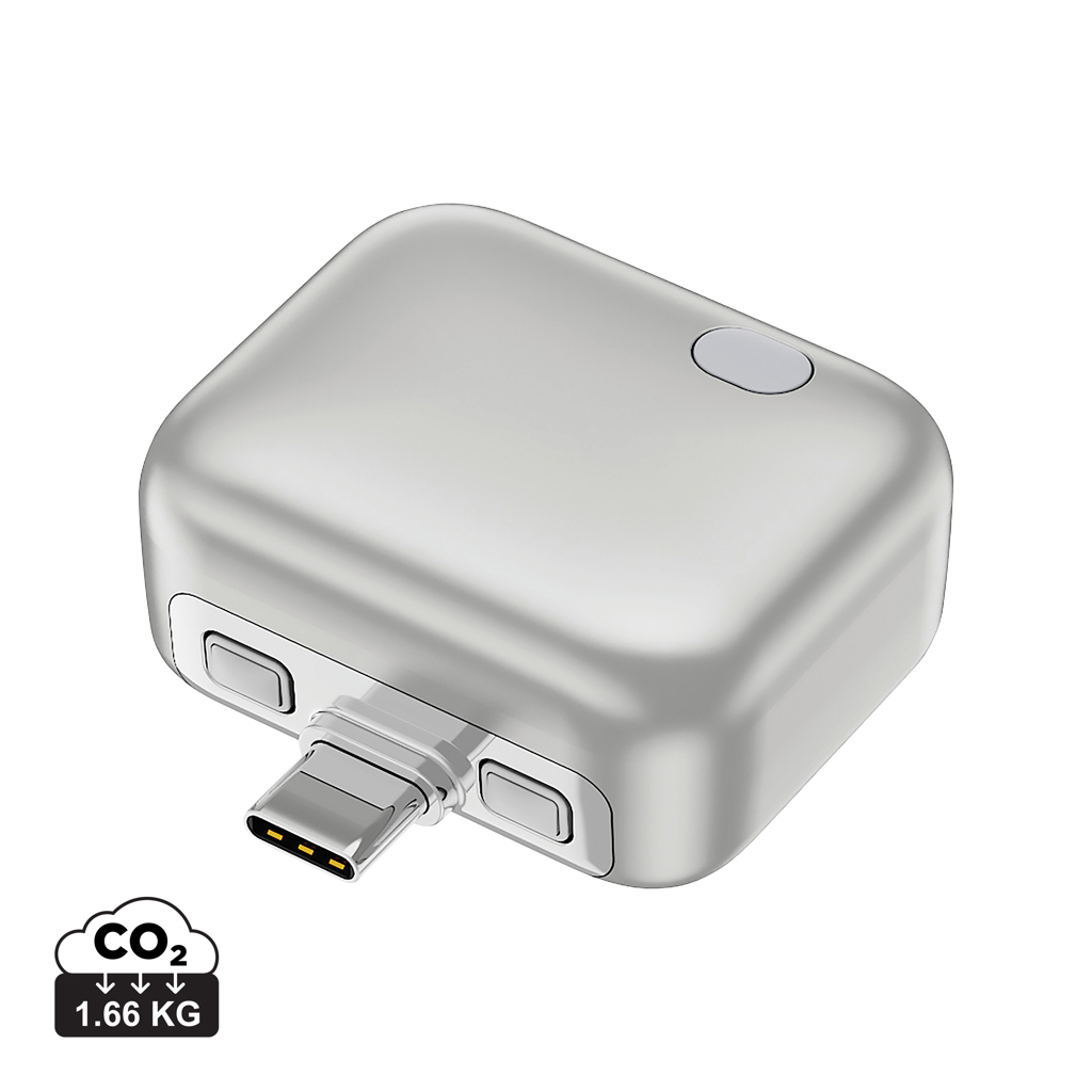 Aadaptér s automatickým odpojením ChargeGuard RCS USB-C Stříbrná