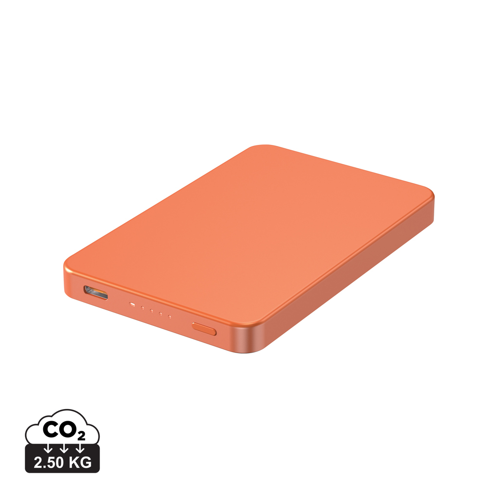 Bezdrátová magnetická powerbanka Urban Vitamin Marin 5000mAh Oranžová