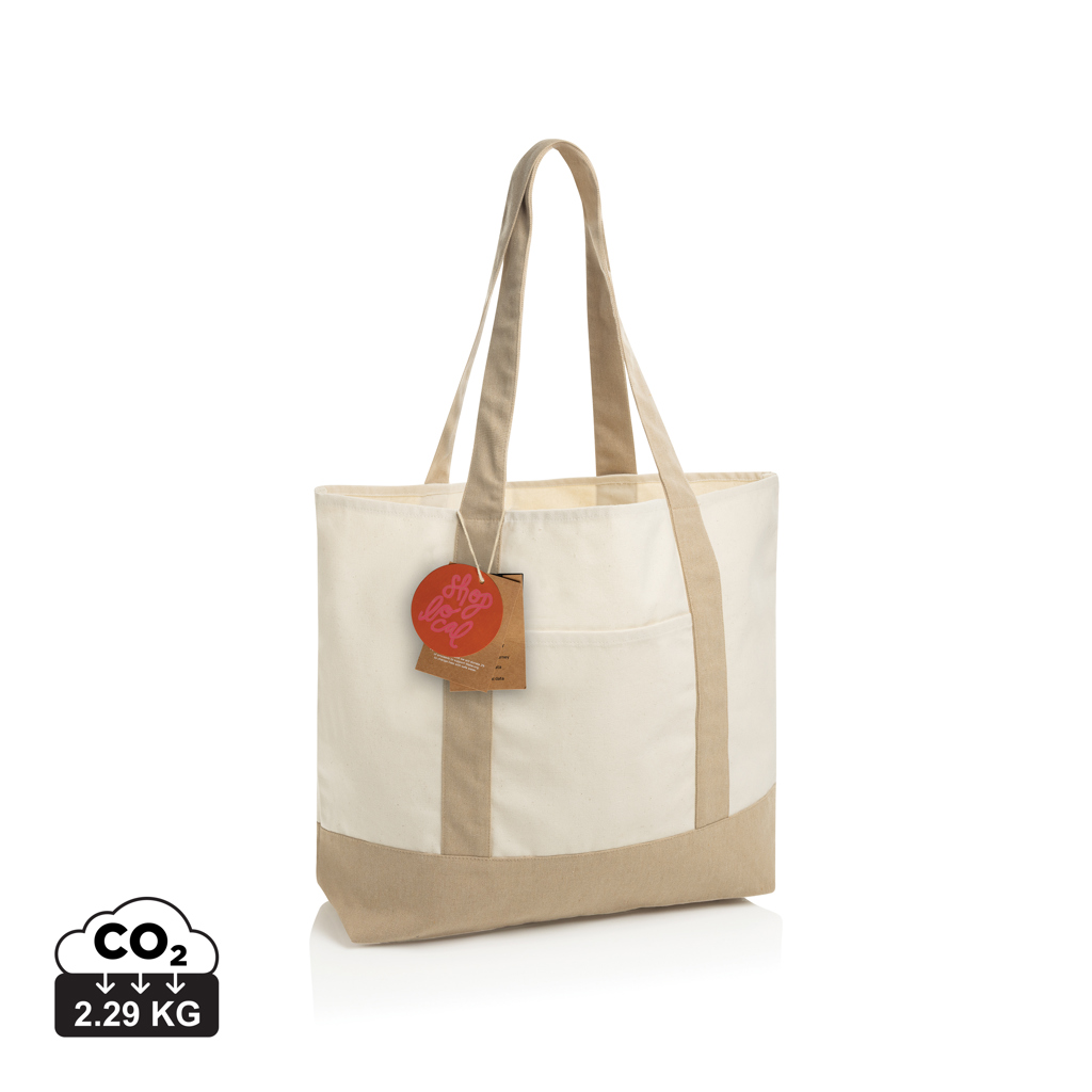 SHOP LOCAL AWARE™ taška Tote z recyklované bavlny 350 gsm.