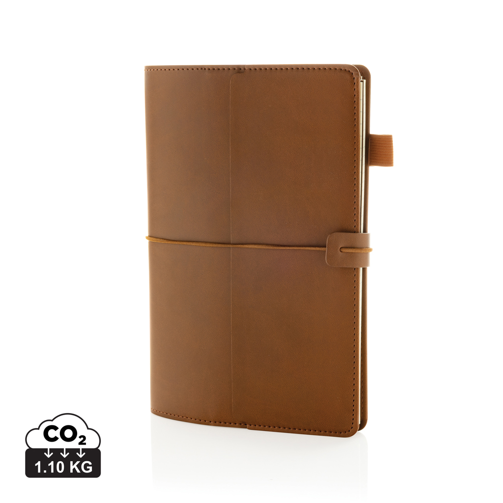Doplnitelný zápisník Daily Notes Binder 3v1 z PU Hnědá