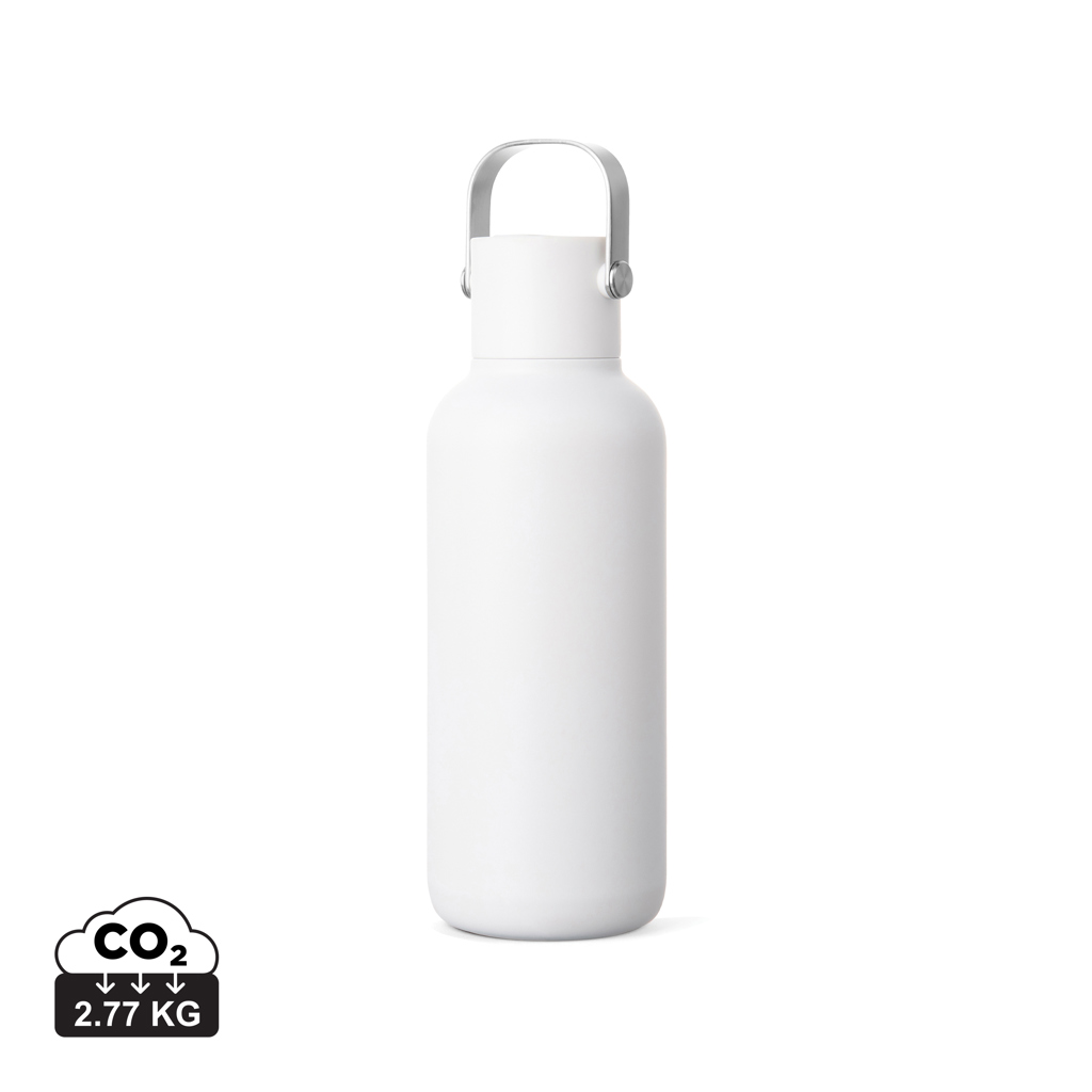 Nerezová láhev VINGA Cael 600 ml z RCS Bílá