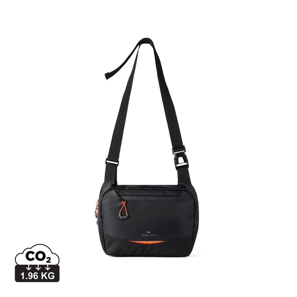 Crossbody taška Nordic Drift Trail 4l z RCS Černá, Oranžová